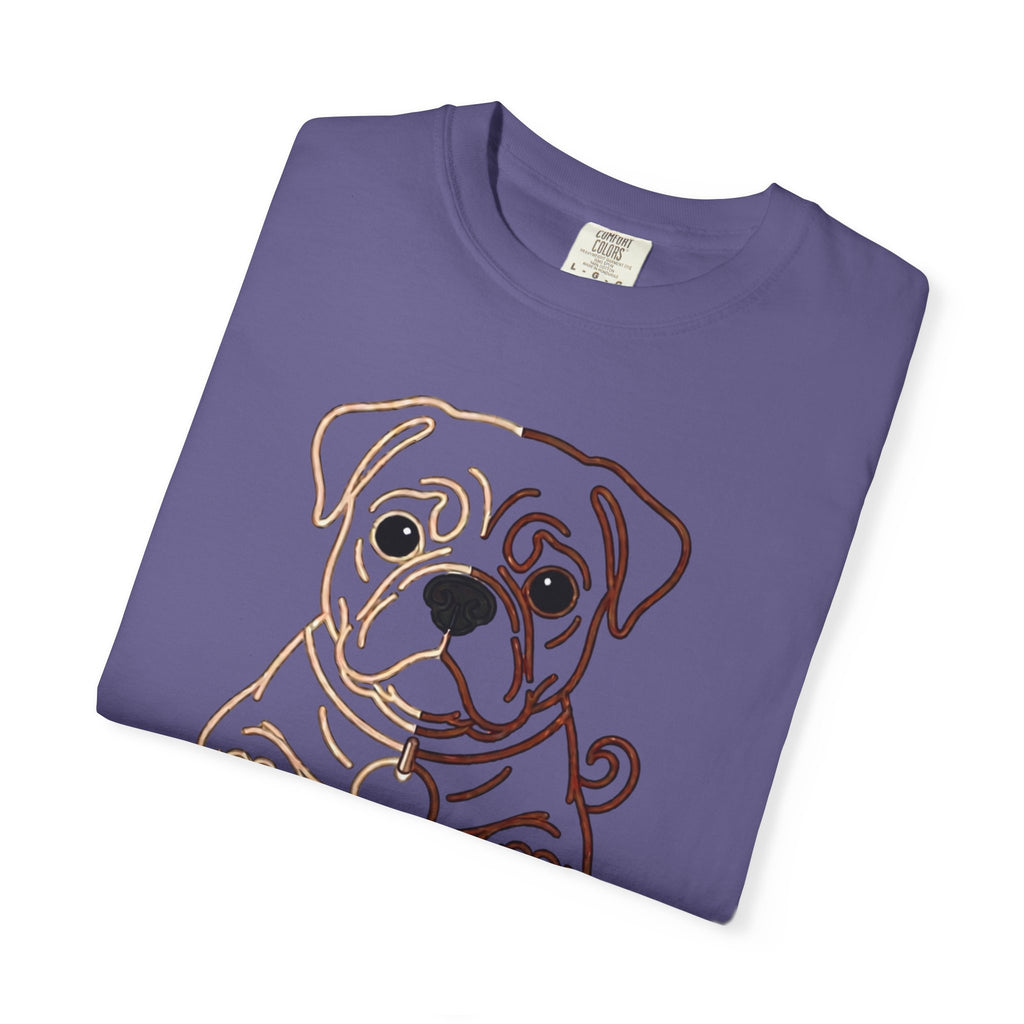 Bulldog Line Art T-Shirt – Cute Minimal Dog Graphic Tee