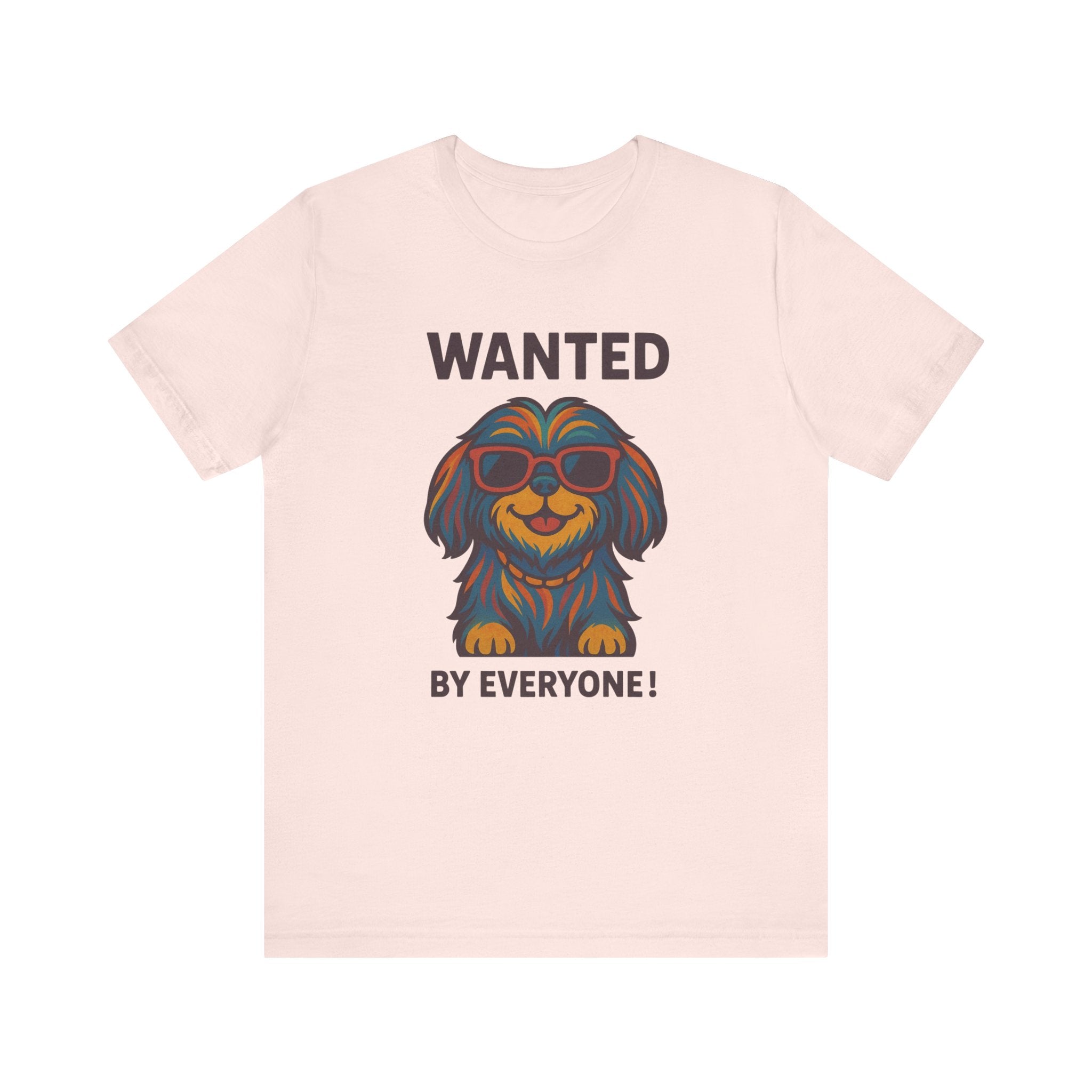 Shitzu with Multicolored Fur and Sunglasses Tee