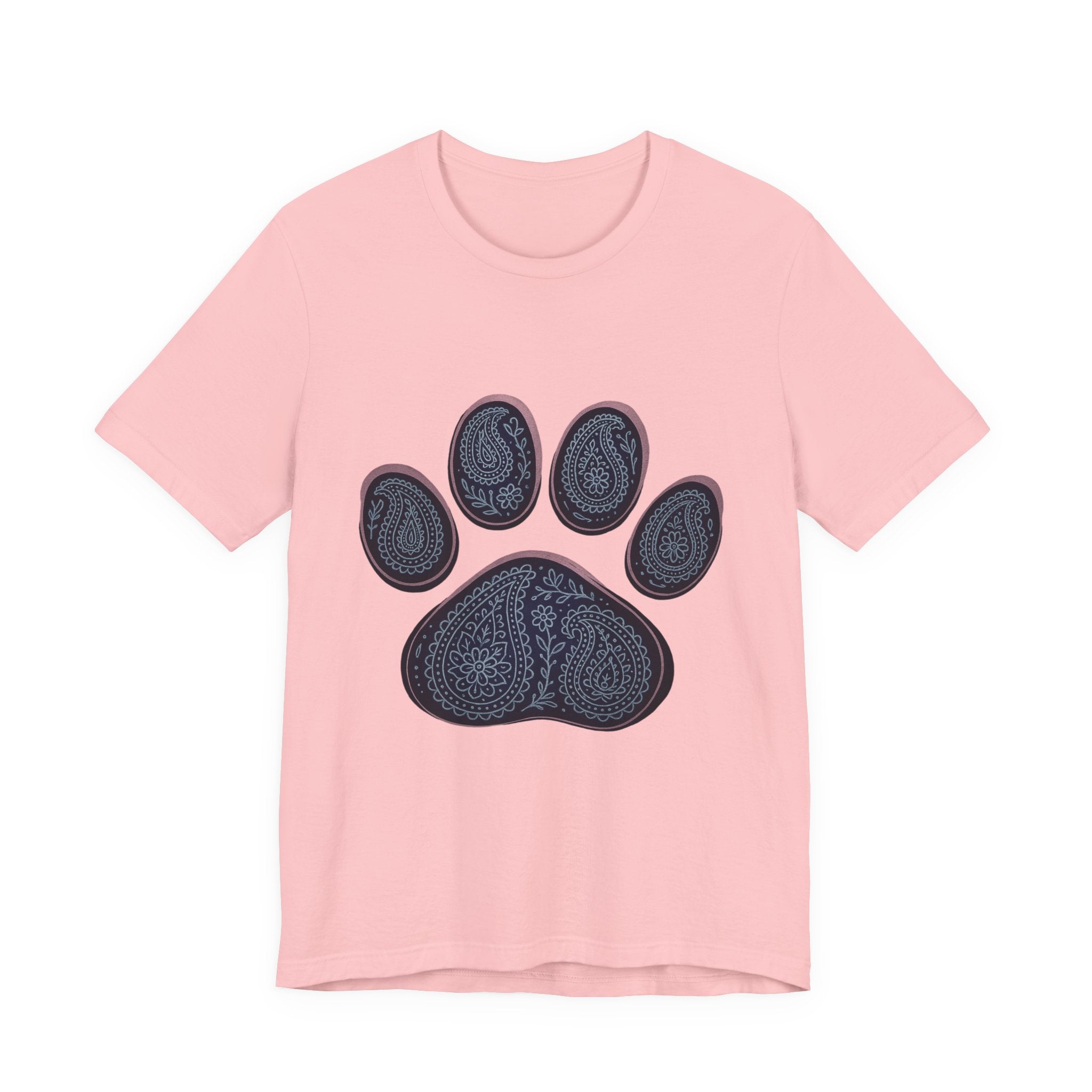 Blue Paisley Paw  Tee
