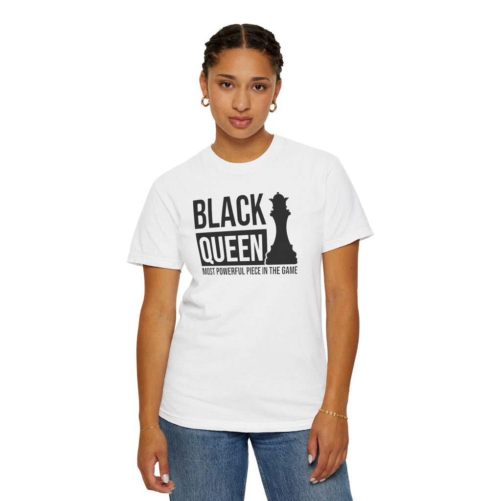 Black Queen T-Shirt — "Most Powerful Piece in the Game" Chess-Inspired Tee