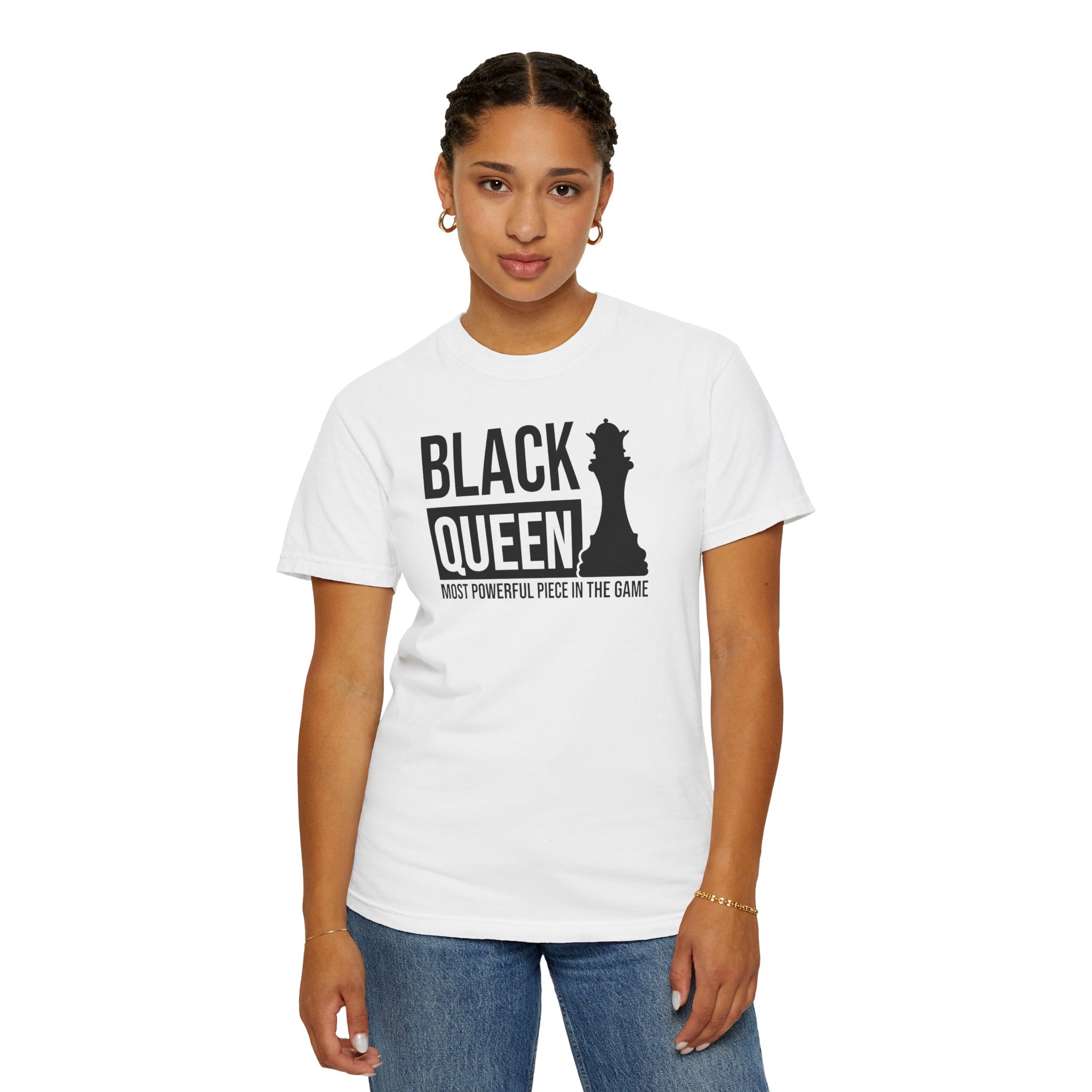 Black Queen T-Shirt — "Most Powerful Piece in the Game" Chess-Inspired Tee