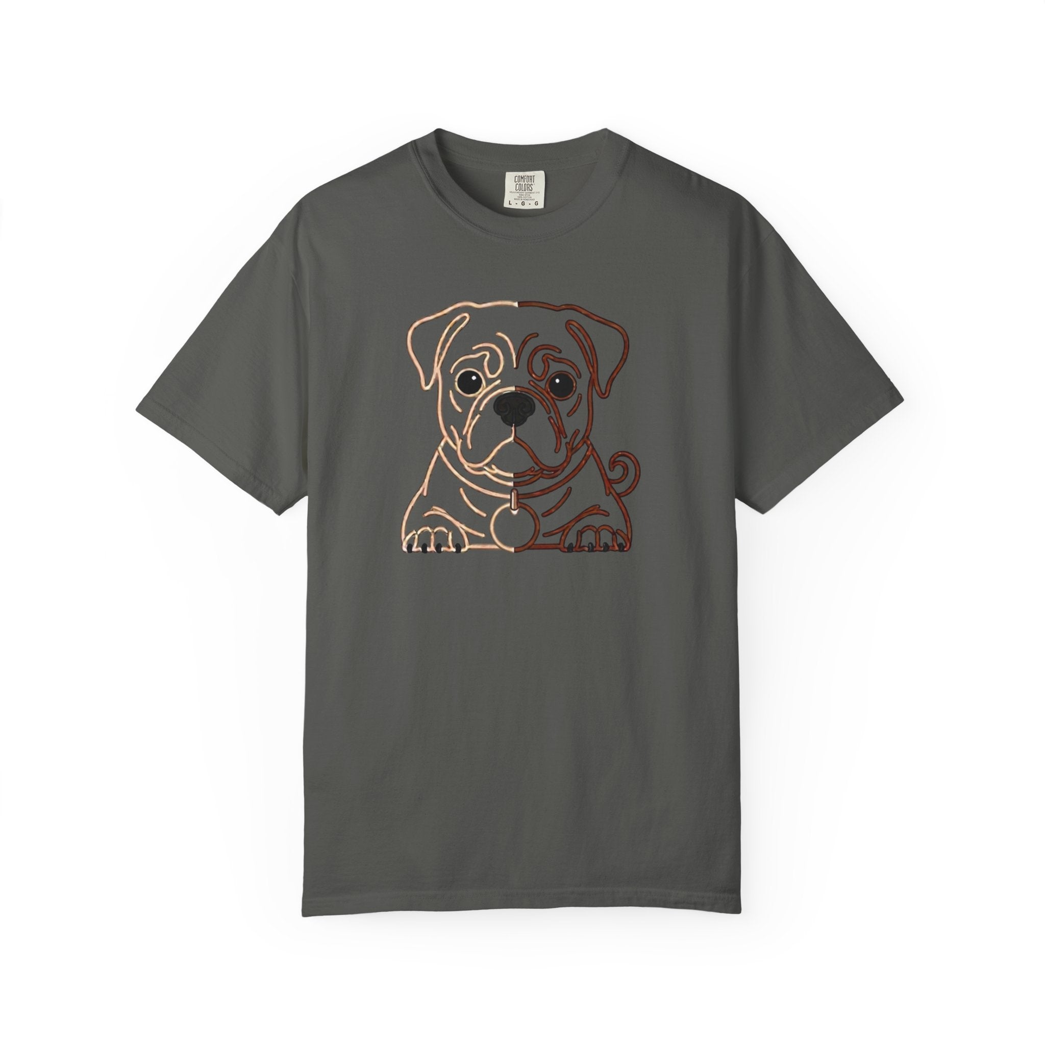 Bulldog Line Art T-Shirt – Cute Minimal Dog Graphic Tee