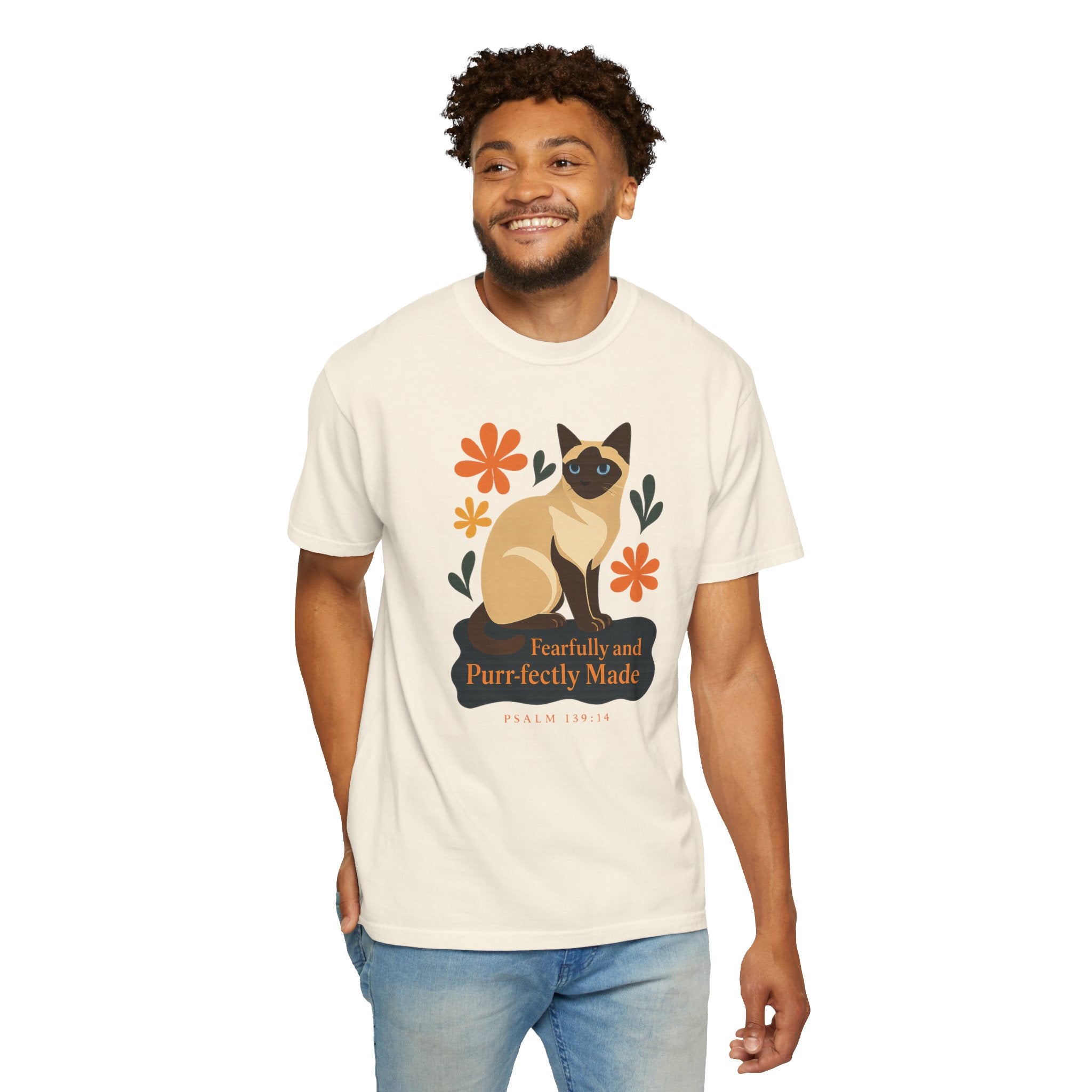 Fearfully and Purr-fectly Made™ Siamese Cat Tee