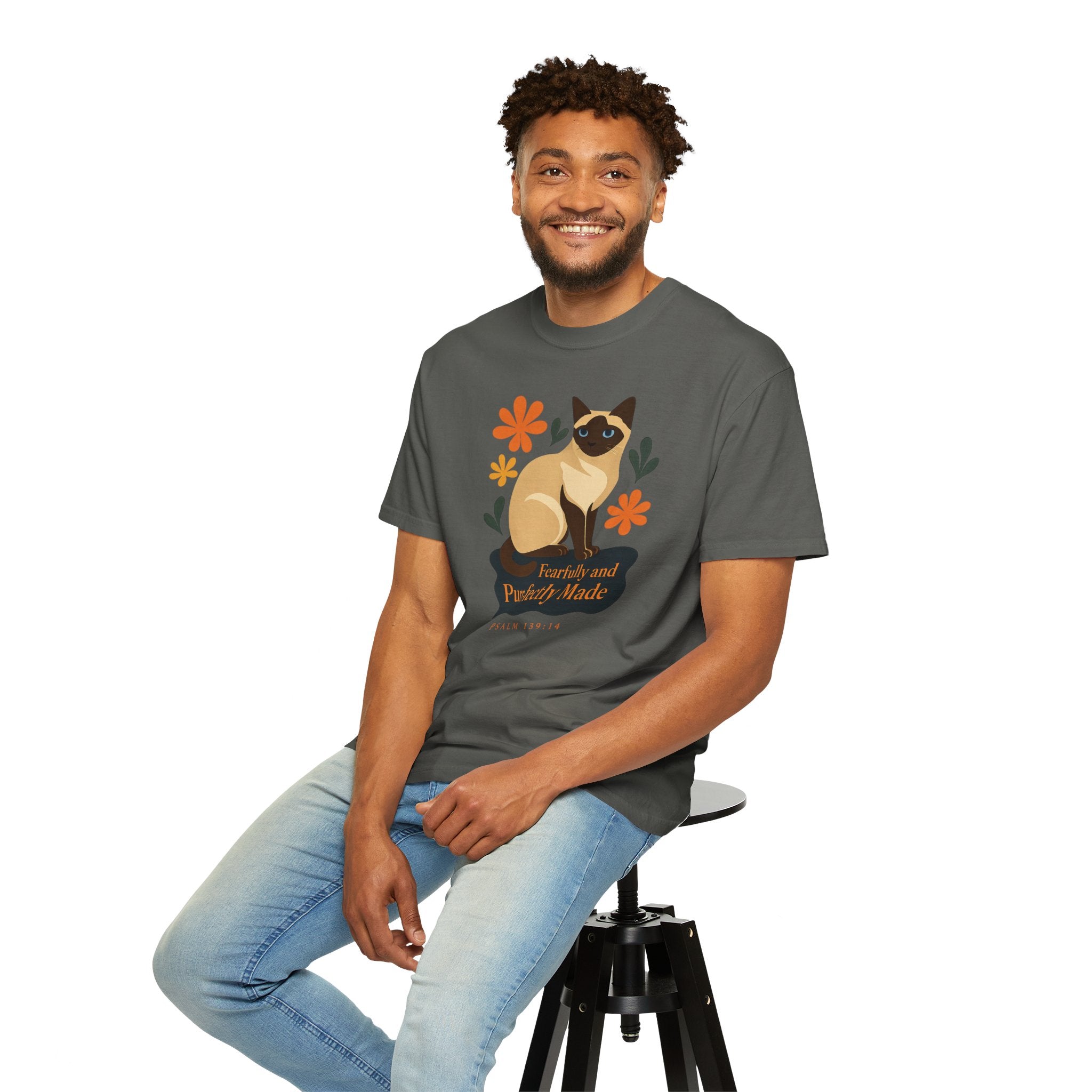 Fearfully and Purr-fectly Made™ Siamese Cat Tee