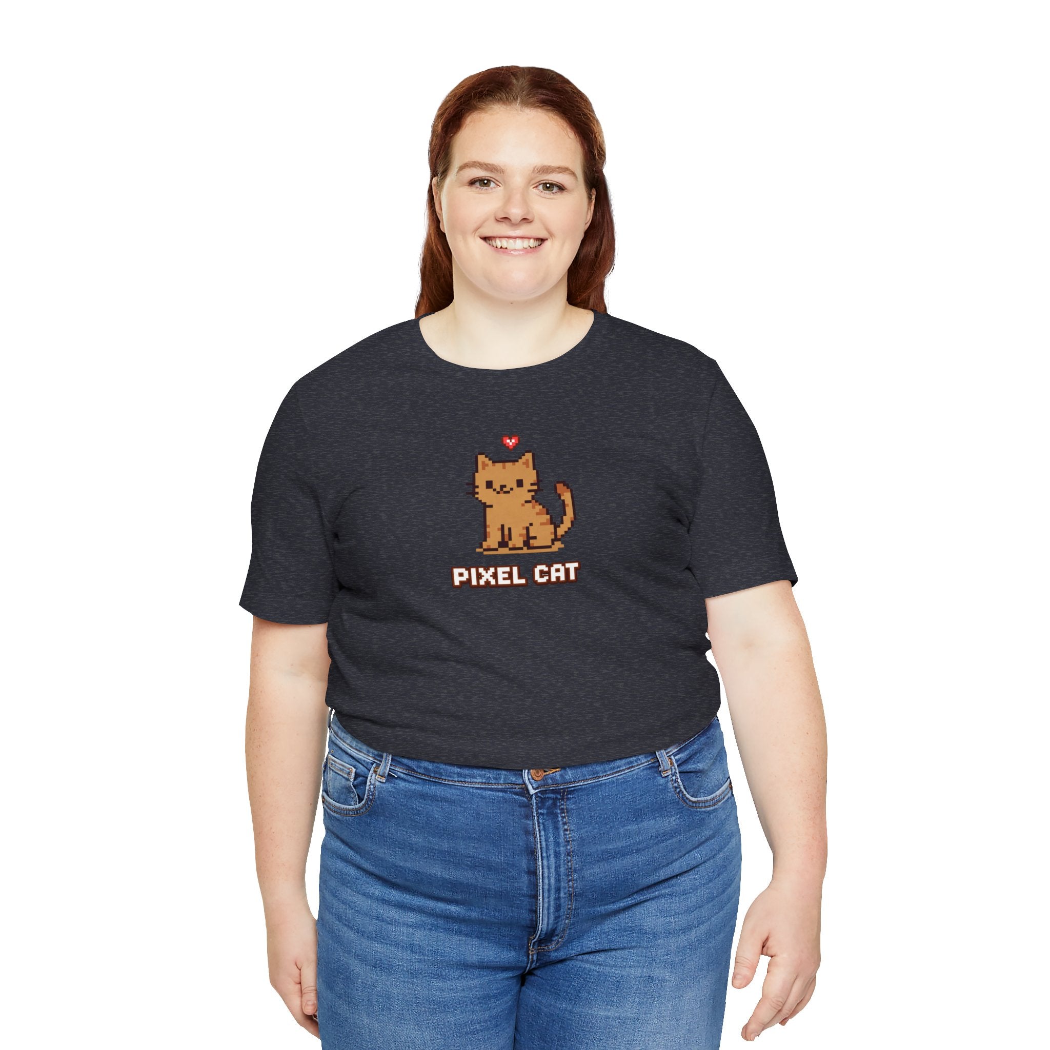 Pixel Cat T‑Shirt — Retro 8‑Bit Kitty Graphic Tee