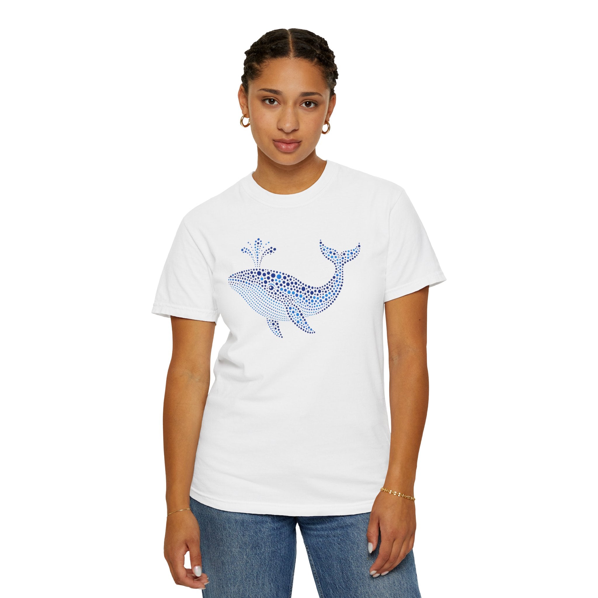 Blue Horizon Whale™ | Coastal Summer Graphic Tee