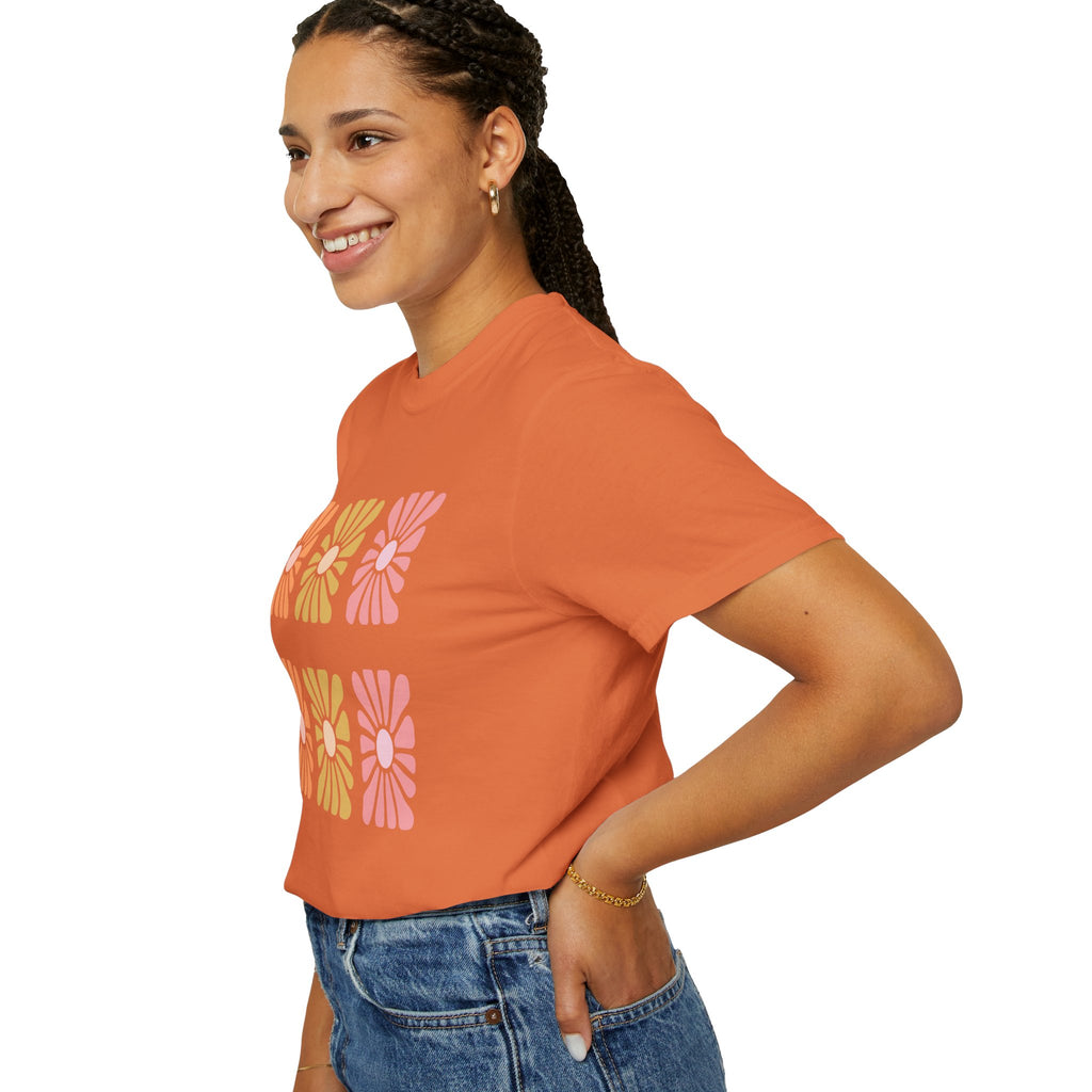Retro Bloom Grid Tee