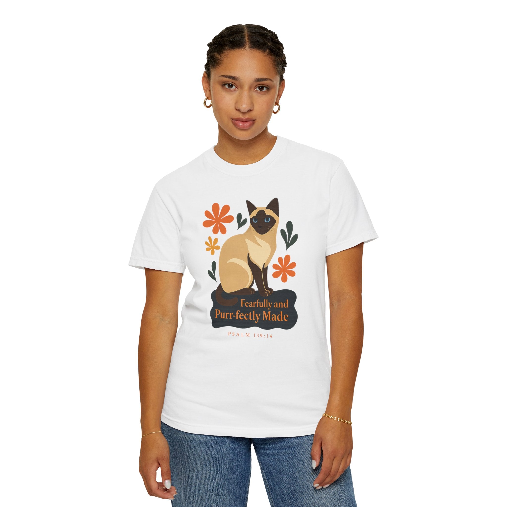 Fearfully and Purr-fectly Made™ Siamese Cat Tee