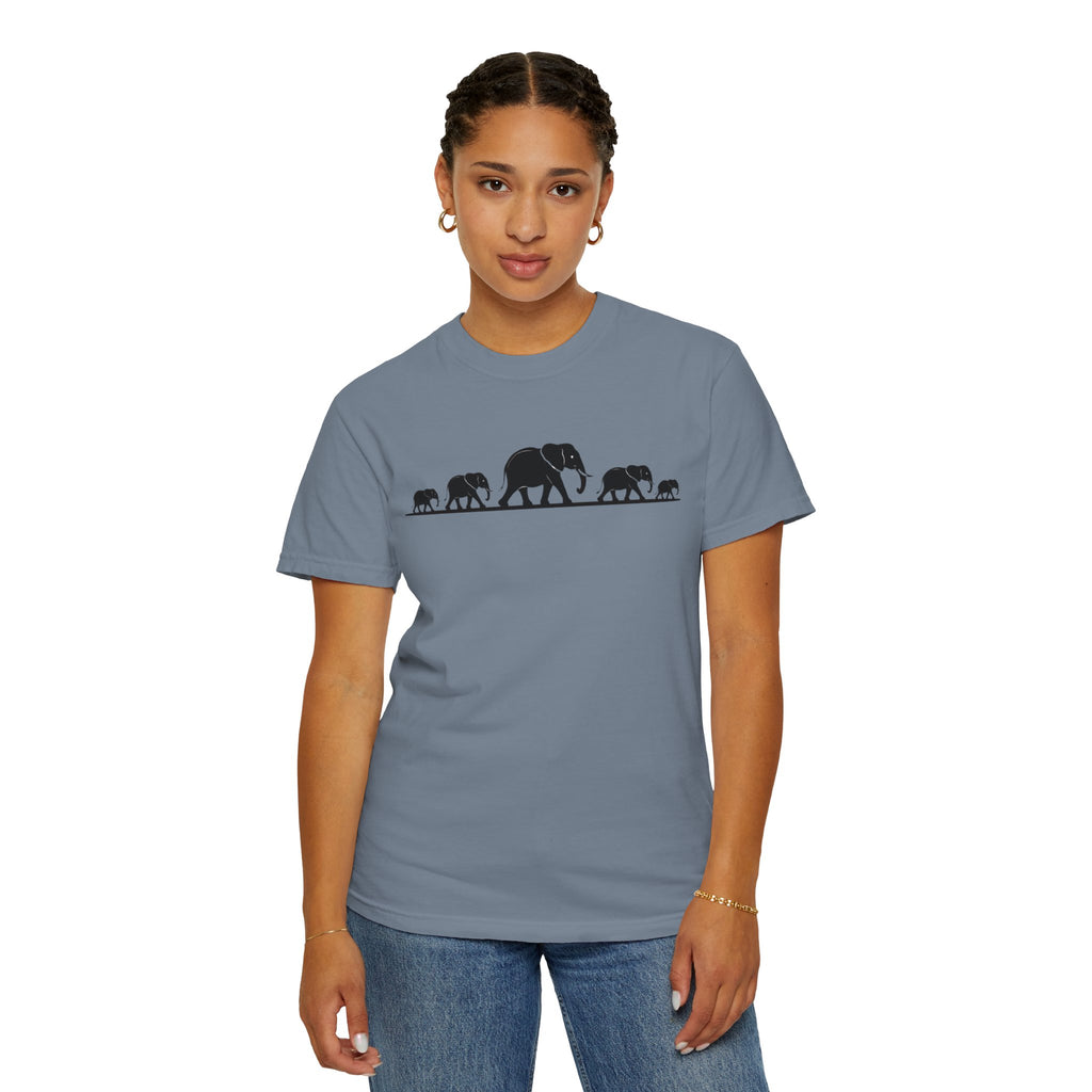 Walking Elephants silhouettes
