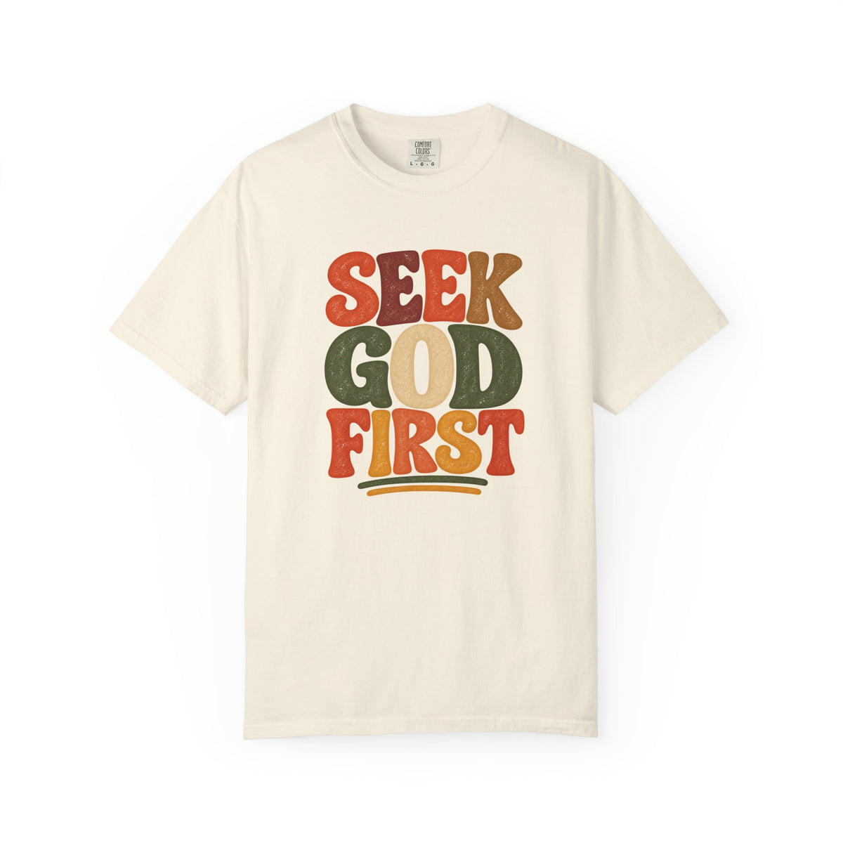 Seek God First Christian T-Shirt – Retro Faith Graphic Tee