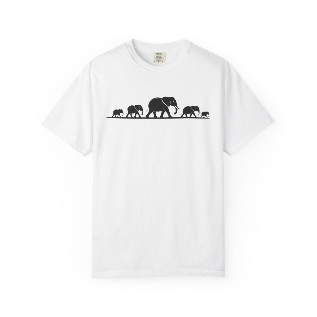 Walking Elephants silhouettes