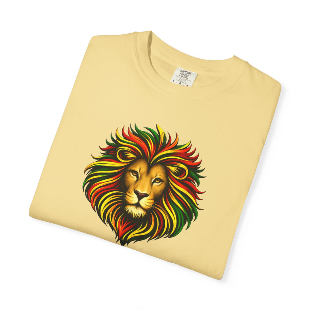 Lion T-Shirt — "The Lion Shows Up Exactly As He Thinks He Is" BLACK COLLECTION