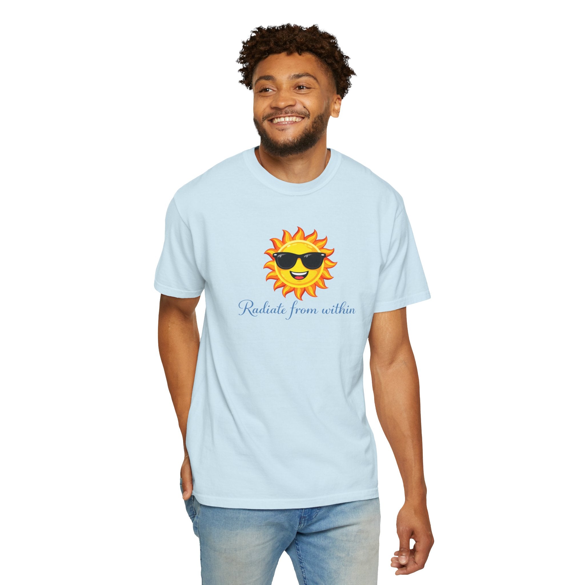 Radiate From Within T-Shirt — Smiling Sun Graphic Tee