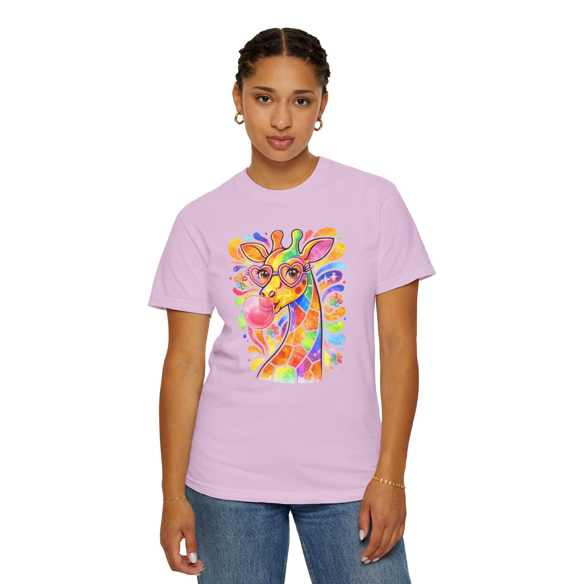 Colorful Bubblegum Giraffe T-Shirt