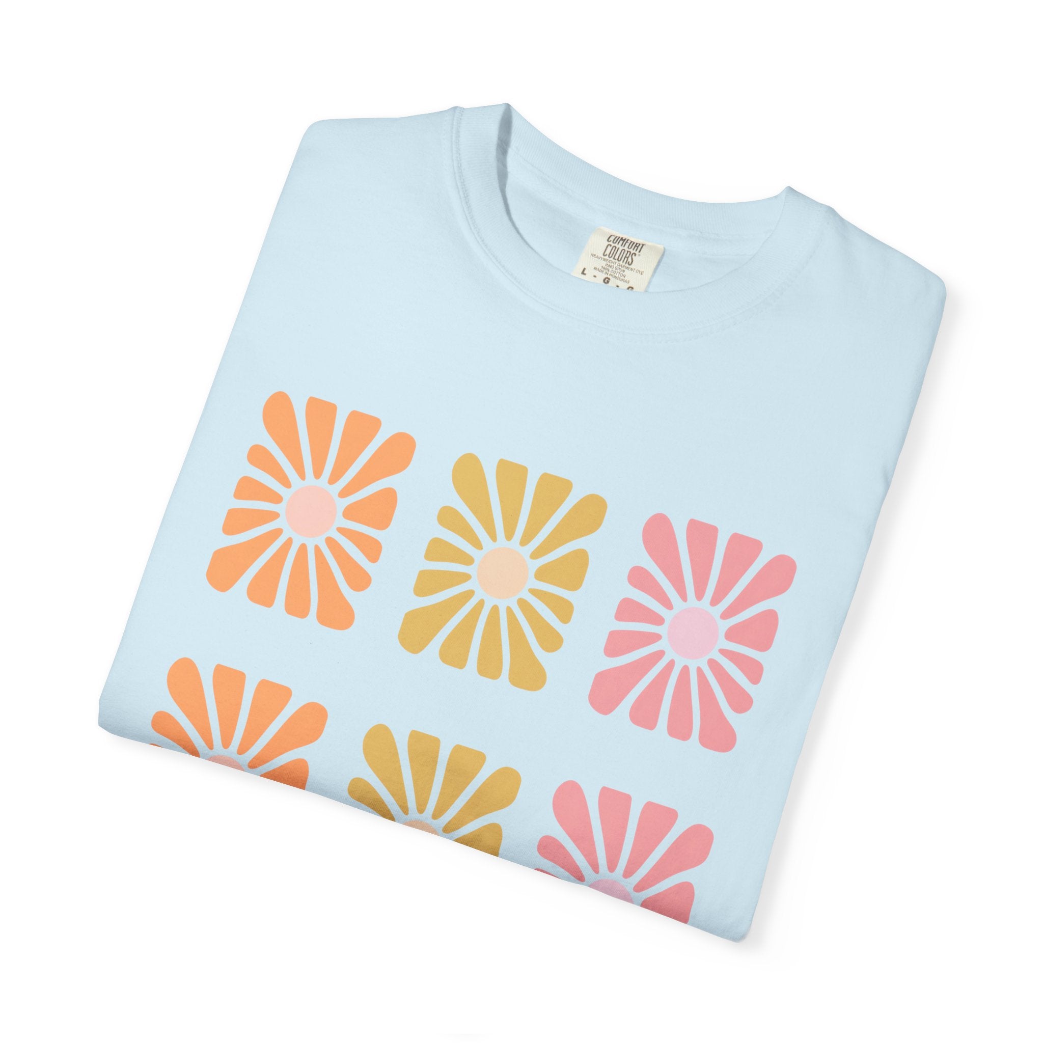 Retro Bloom Grid Tee