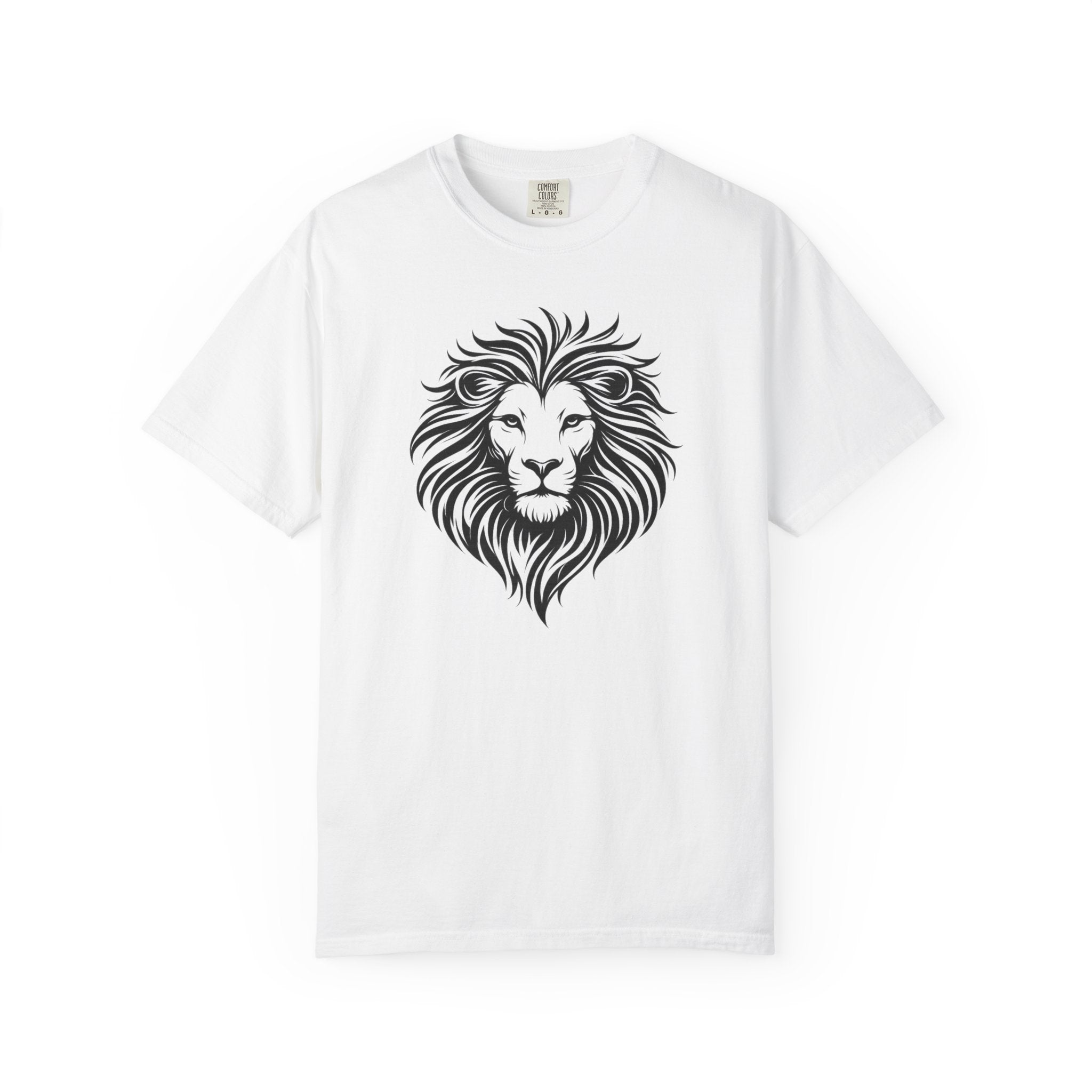 Lion Head Graphic T-Shirt — Bold Tribal Mane Tee for Men & Women
