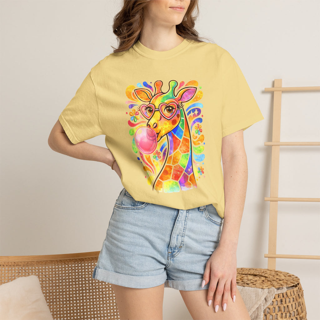 Colorful Bubblegum Giraffe T-Shirt