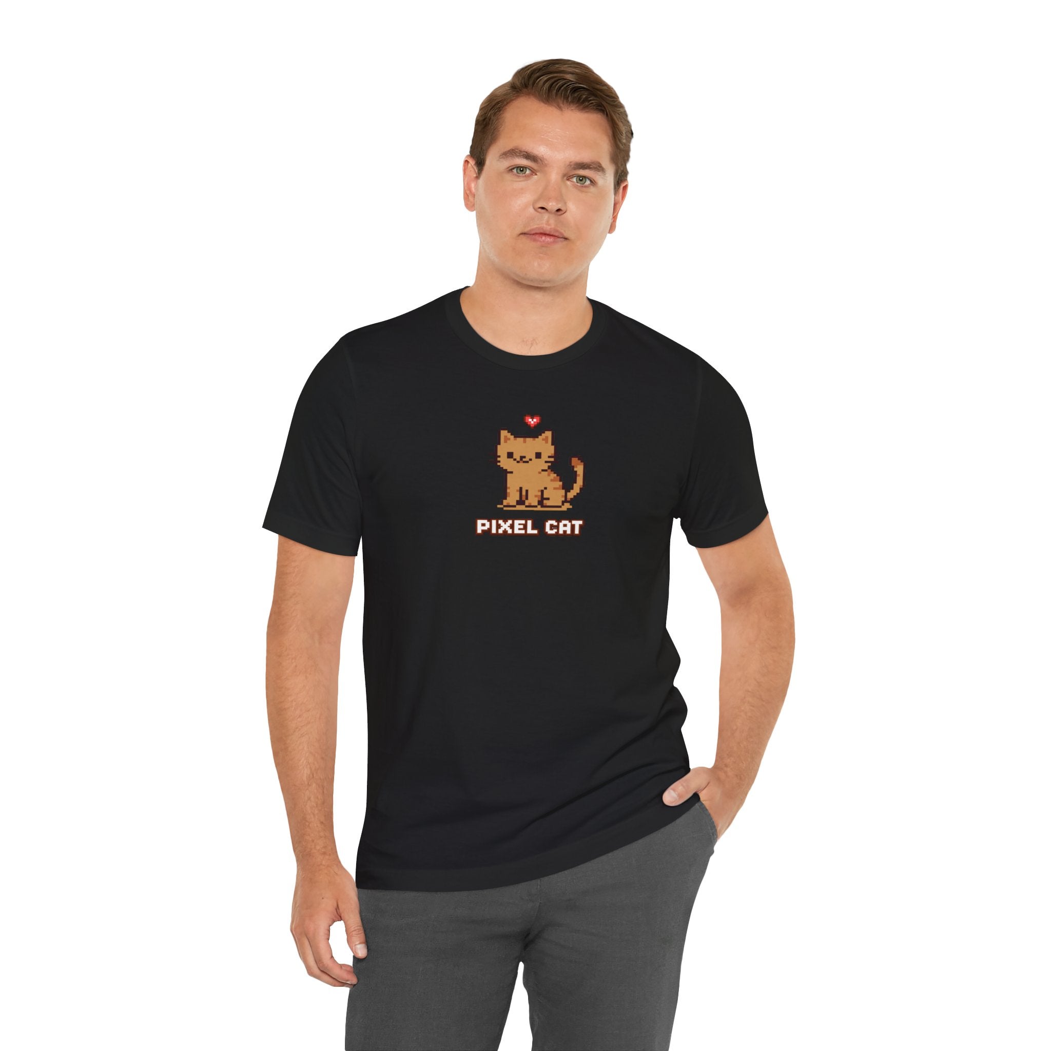 Pixel Cat T‑Shirt — Retro 8‑Bit Kitty Graphic Tee