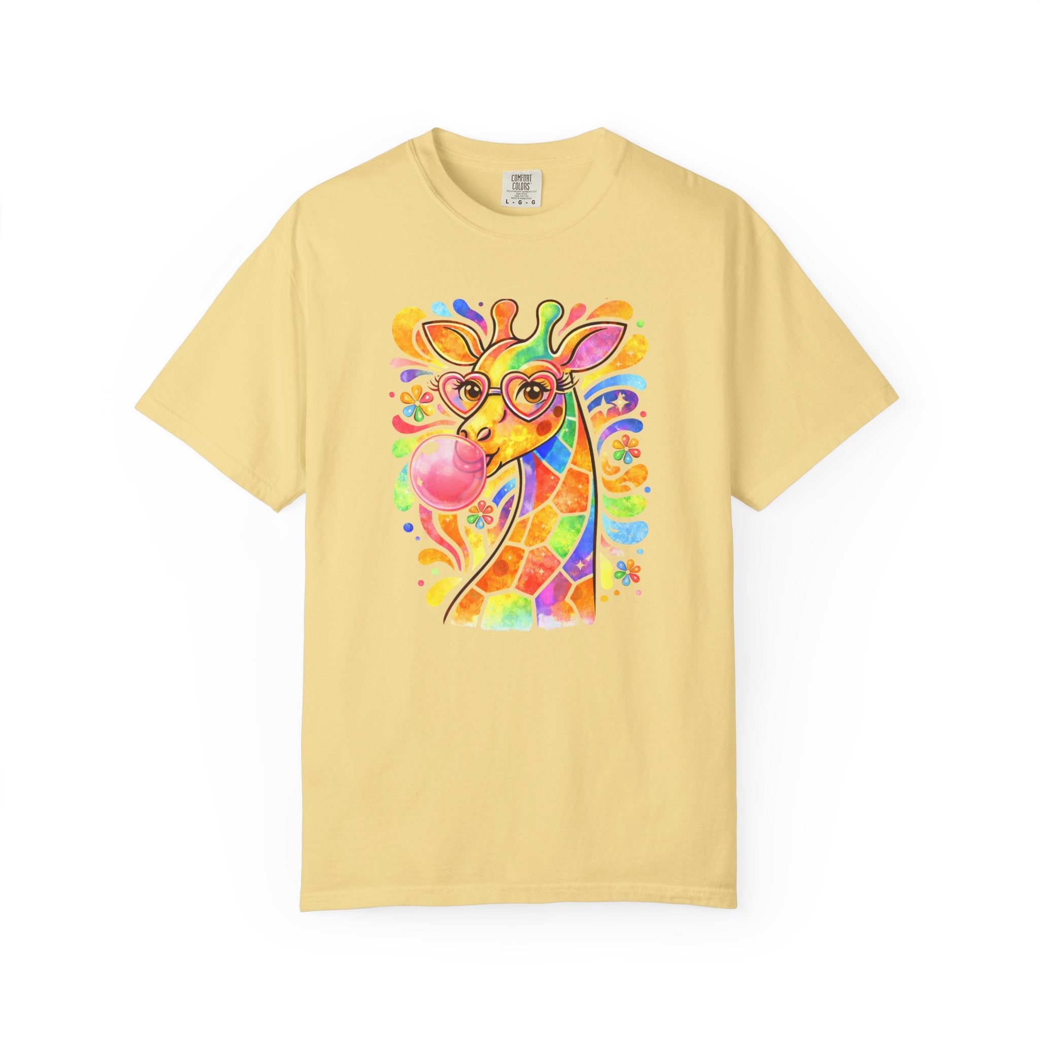 Colorful Bubblegum Giraffe T-Shirt