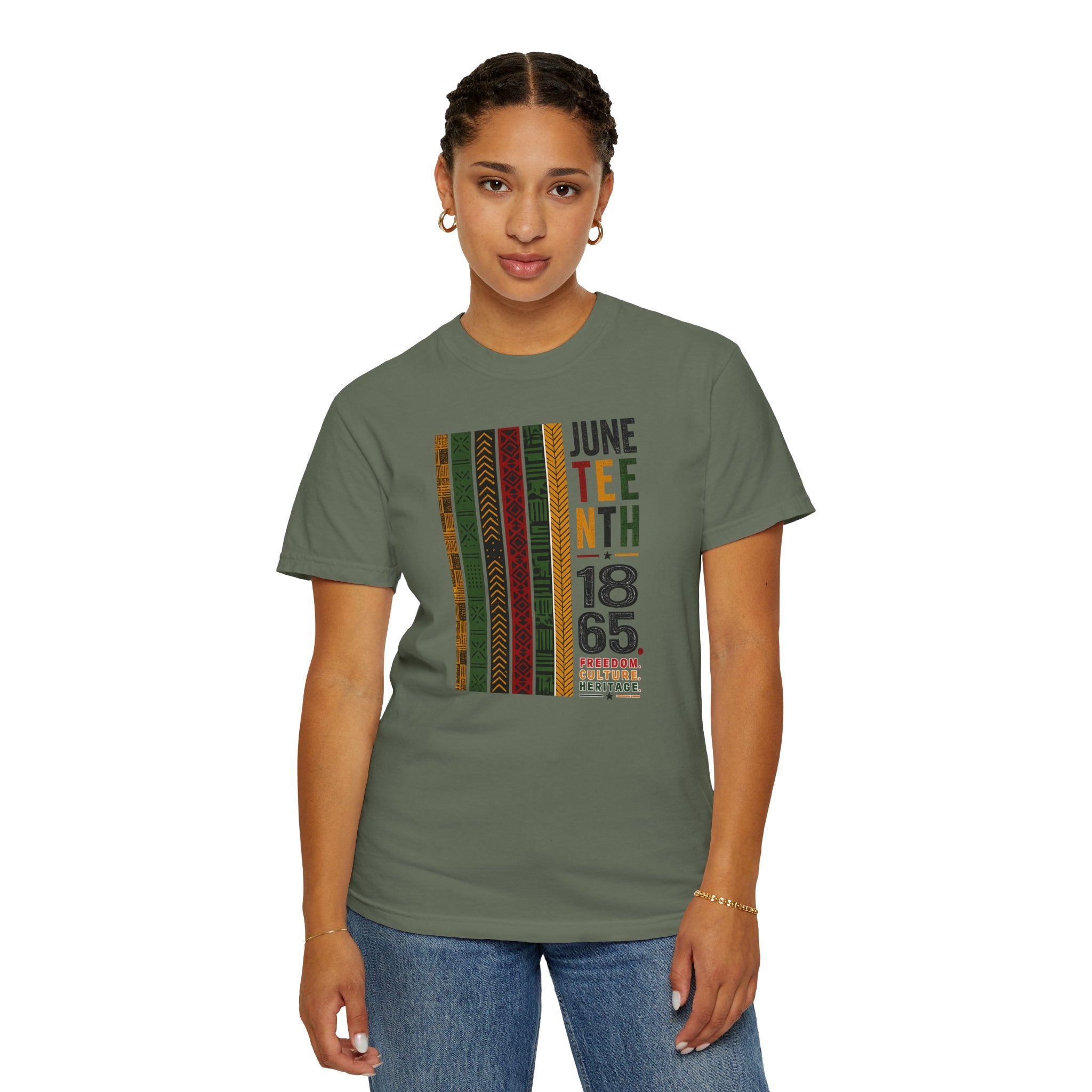 Juneteenth Heritage Stripes Tee