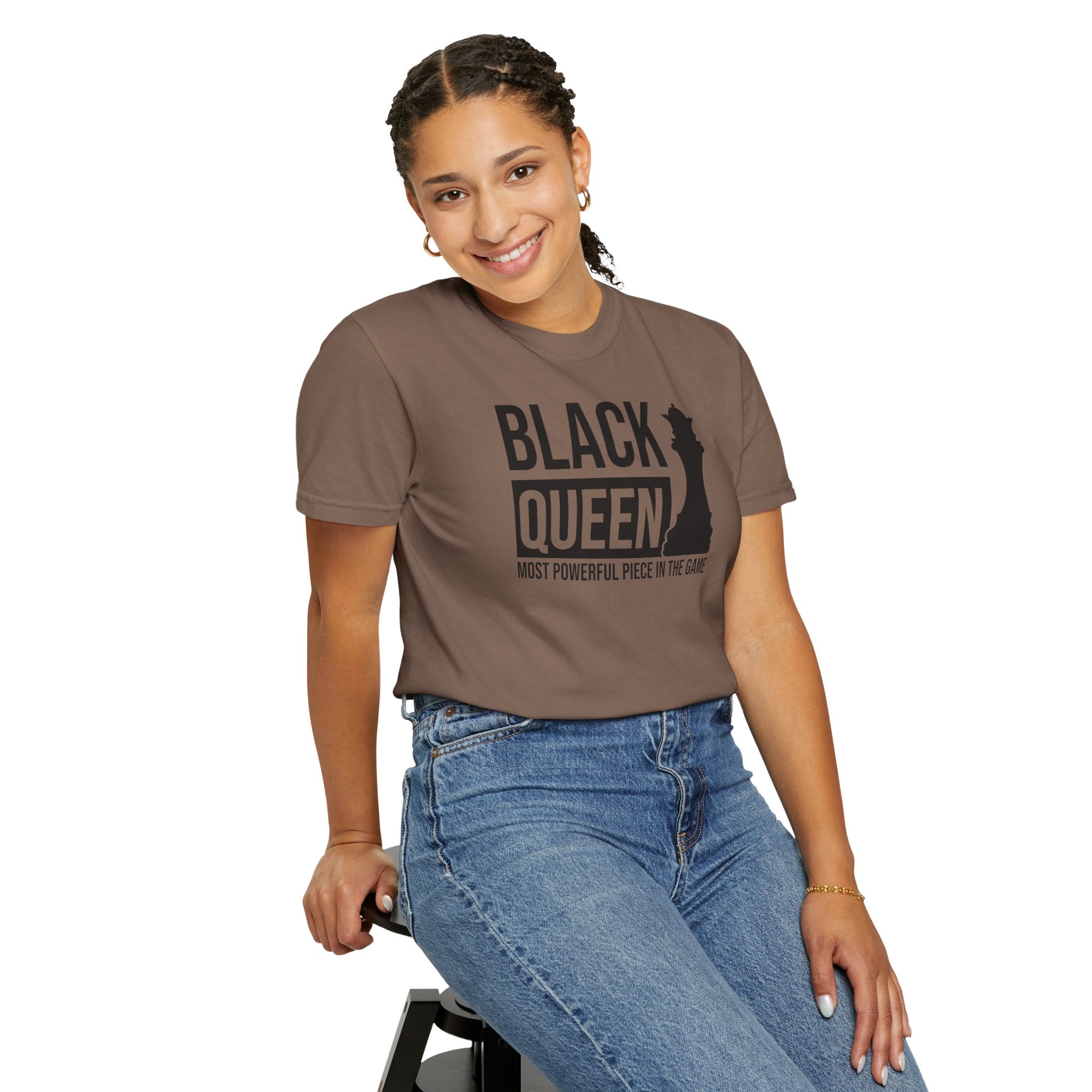 Black Queen T-Shirt — "Most Powerful Piece in the Game" Chess-Inspired Tee