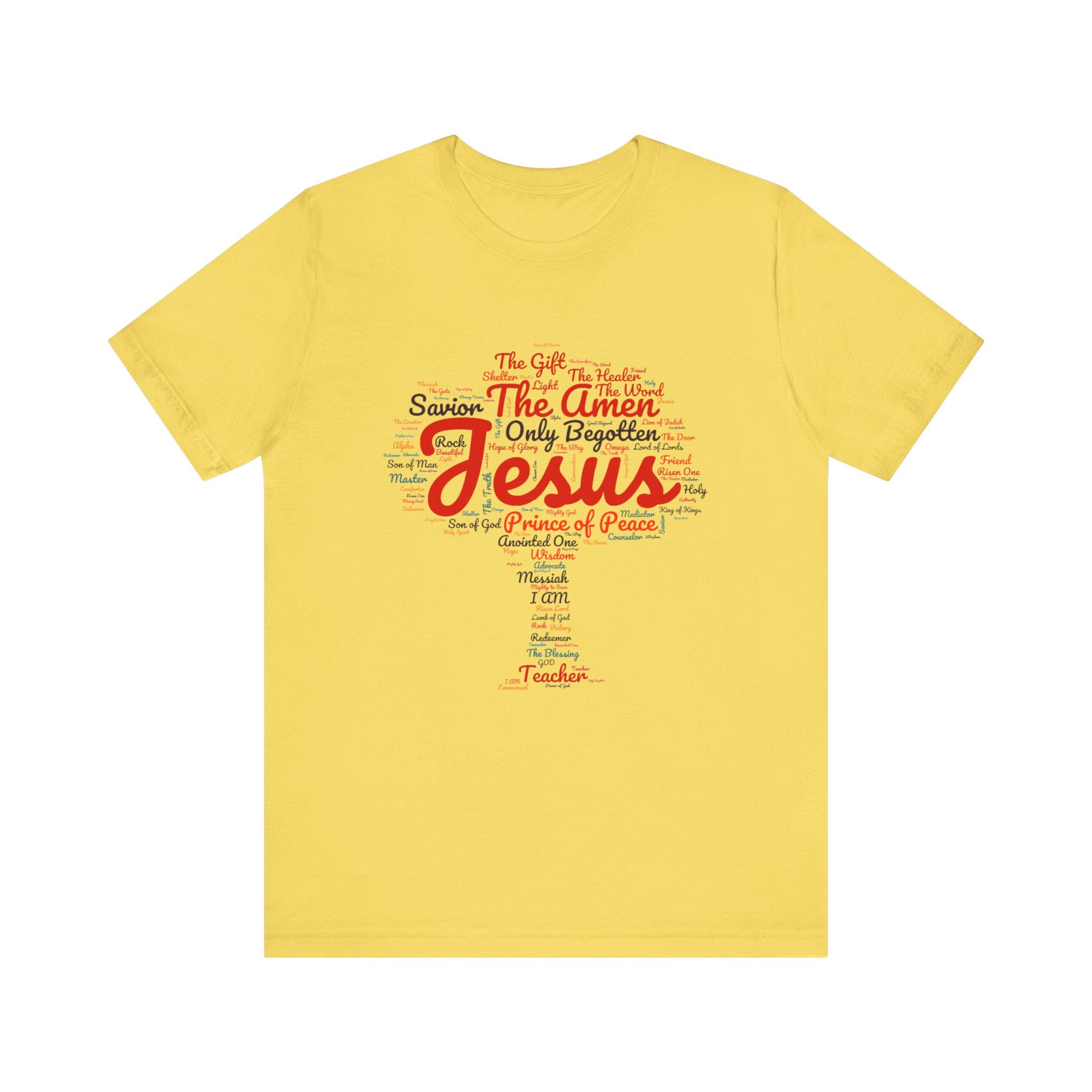 Religious Tee - Names of JESUS Tree Design