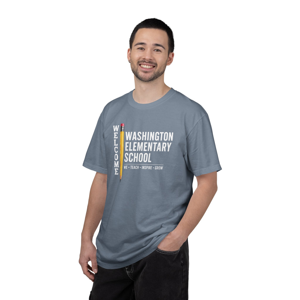 Washington Elementary School Welcome T-Shirt — 'Welcome' Pencil Design
