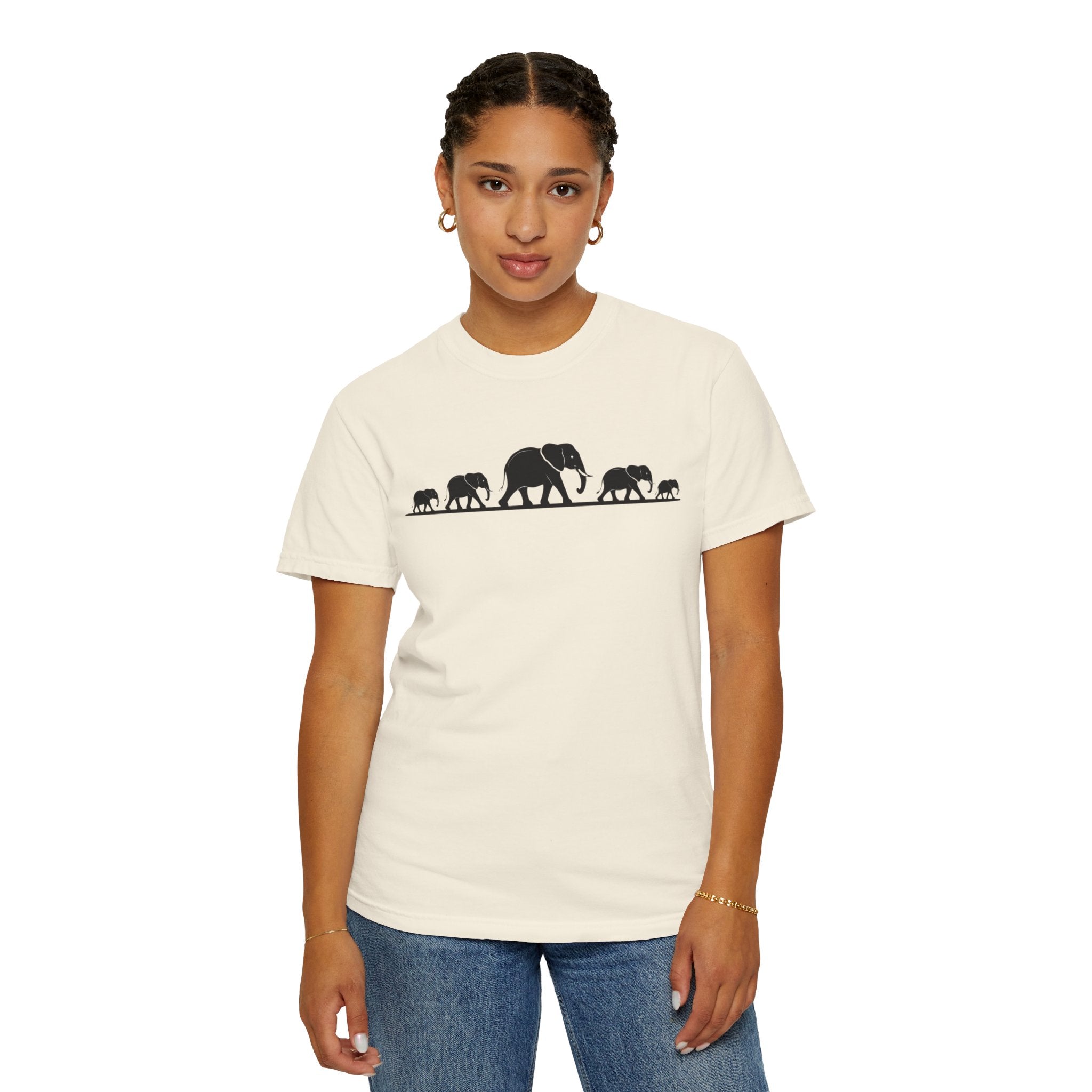 Walking Elephants silhouettes