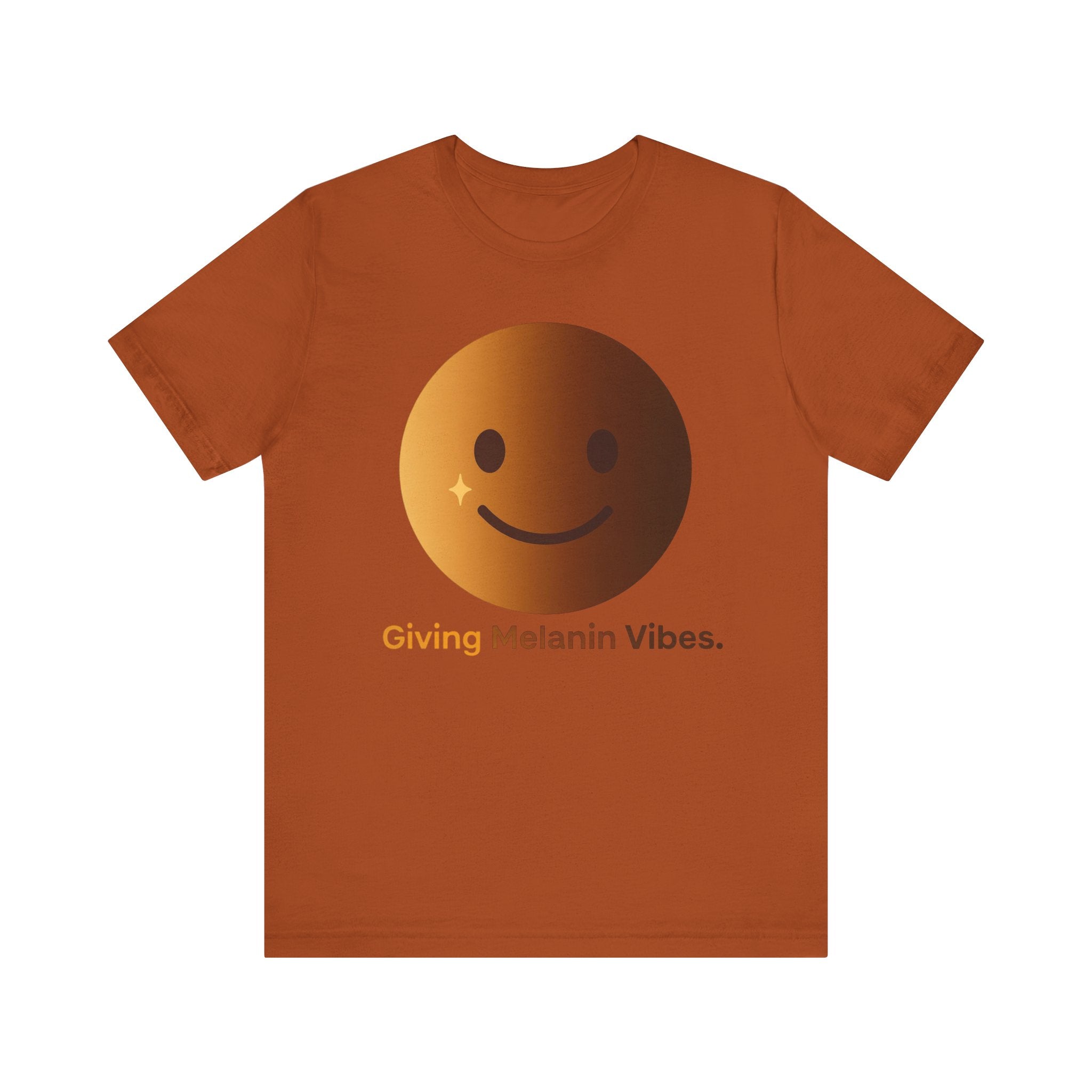 Melanated Emoji Tee- Giving Melanated Vibes- Style 1