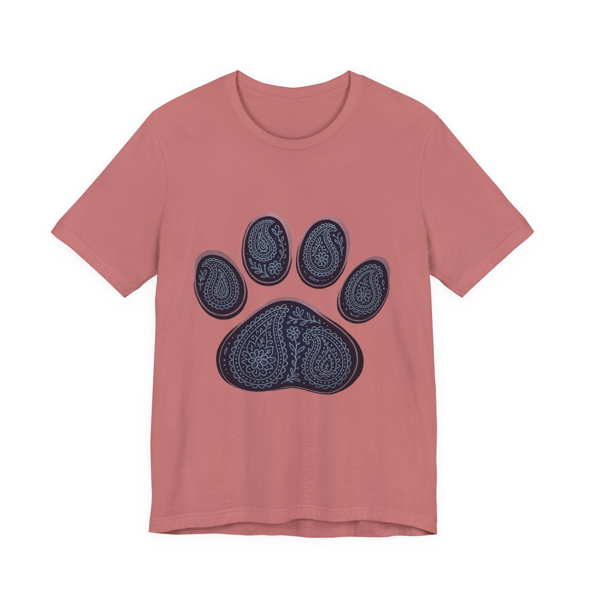 Blue Paisley Paw  Tee
