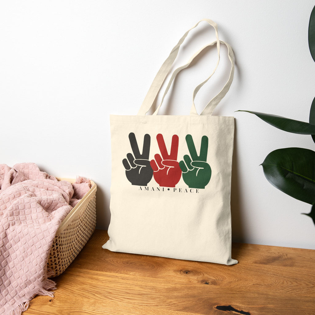 Amani • Peace Tote Bag – Unity in Motion