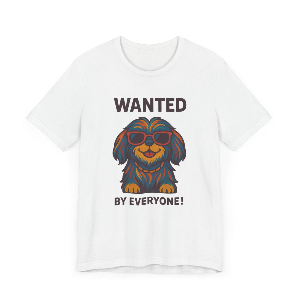Shitzu with Multicolored Fur and Sunglasses Tee