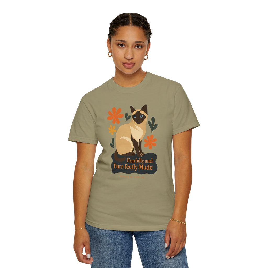 Fearfully and Purr-fectly Made™ Siamese Cat Tee