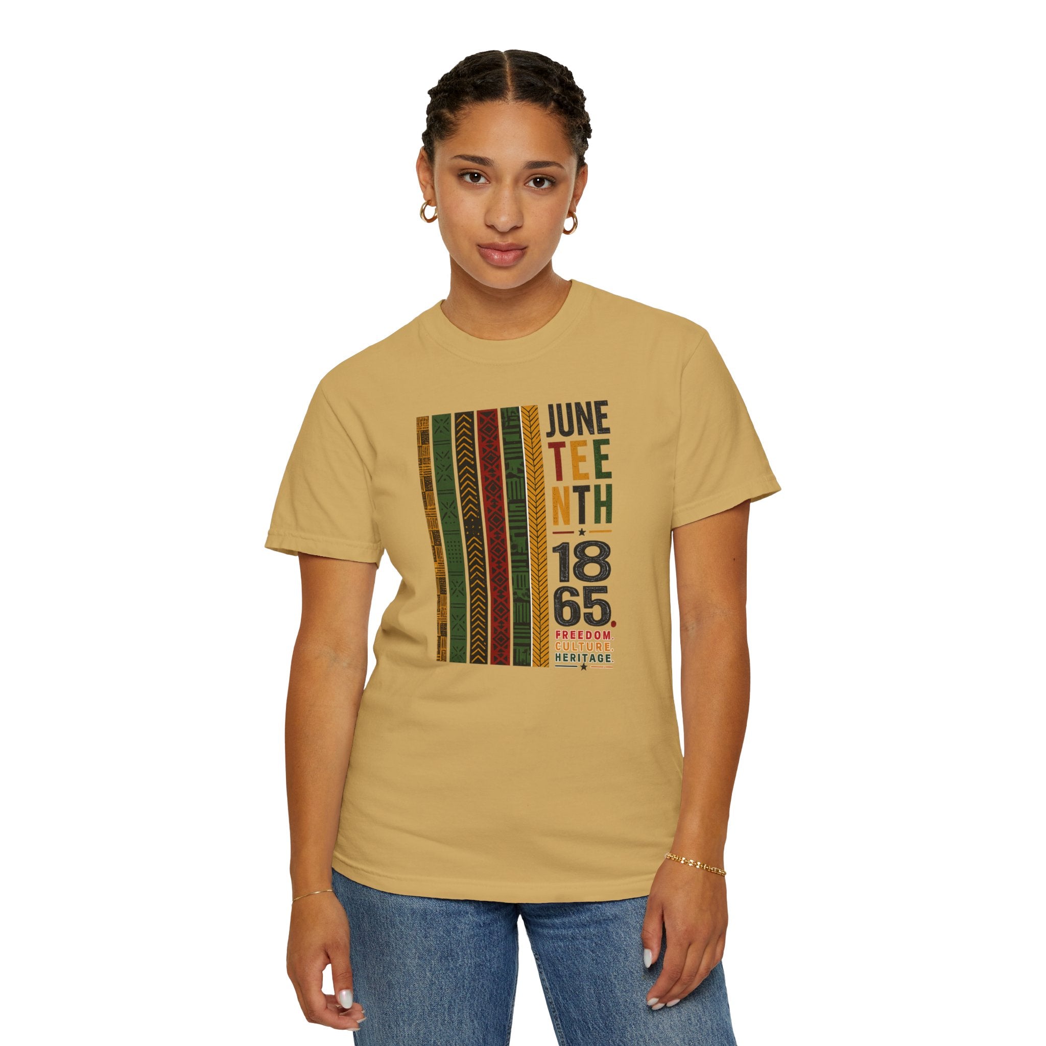 Juneteenth Heritage Stripes Tee