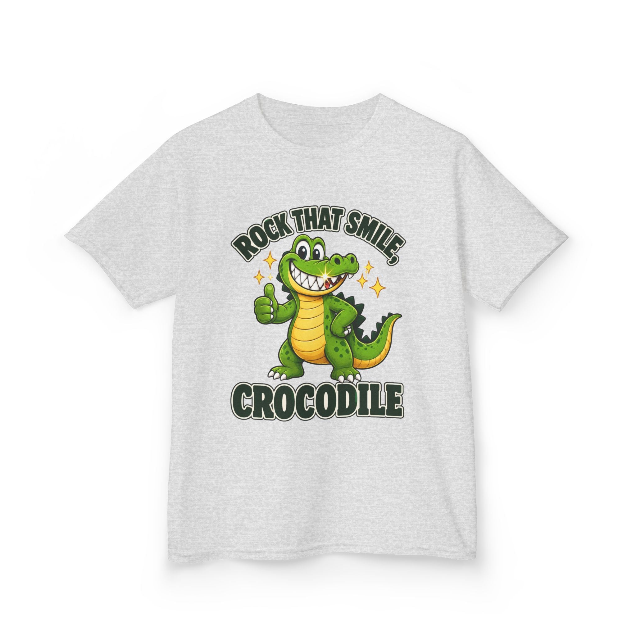 Rock That Smile Crocodile Kids’ Tee – Fun Smiling Crocodile Shirt