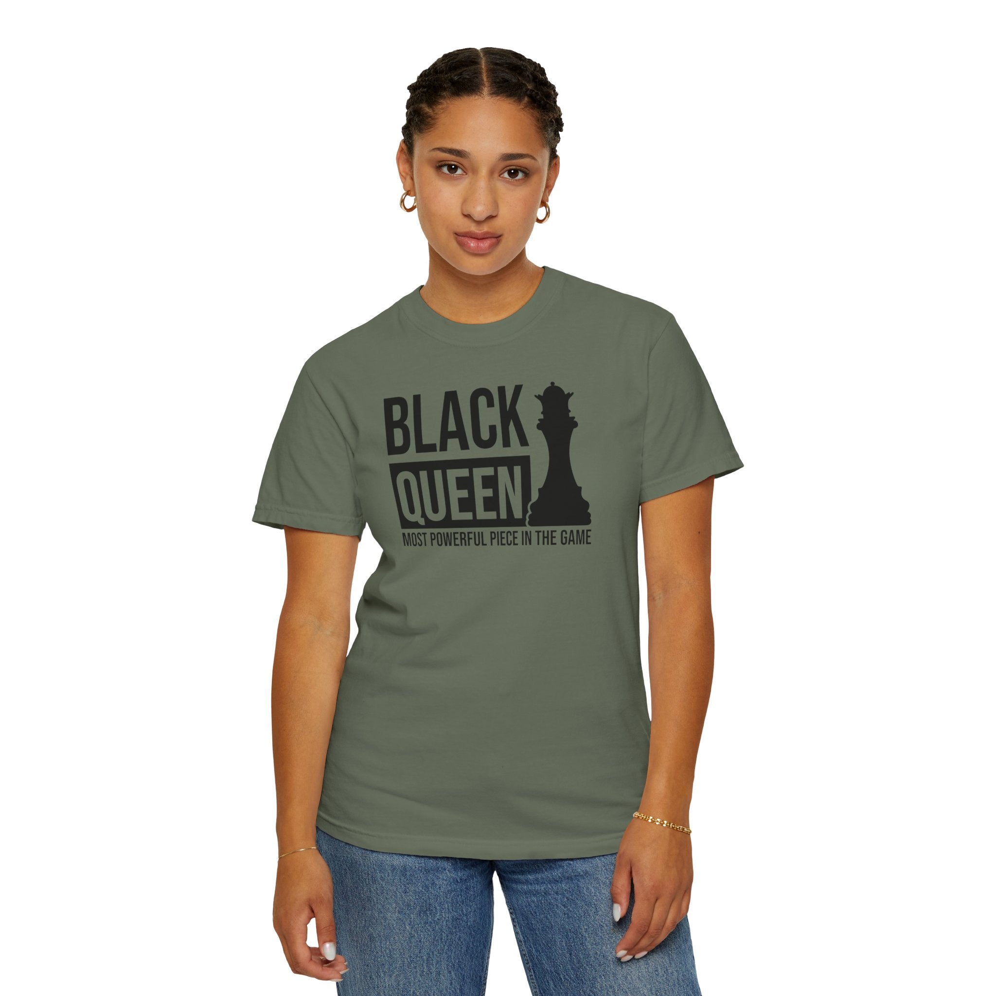 Black Queen T-Shirt — "Most Powerful Piece in the Game" Chess-Inspired Tee