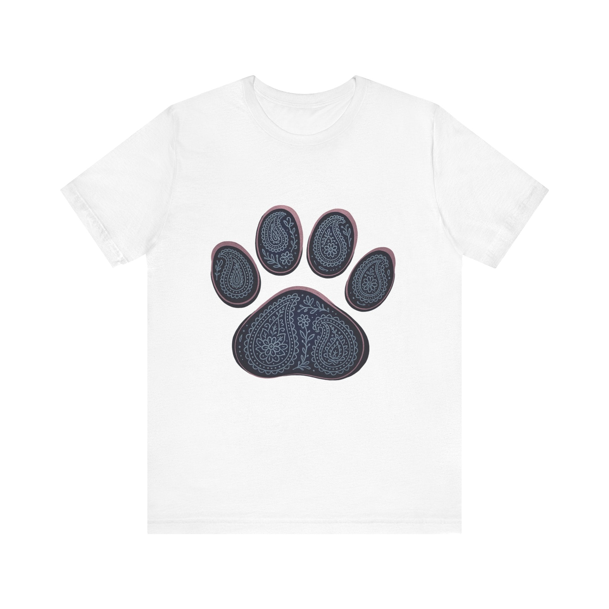 Blue Paisley Paw  Tee