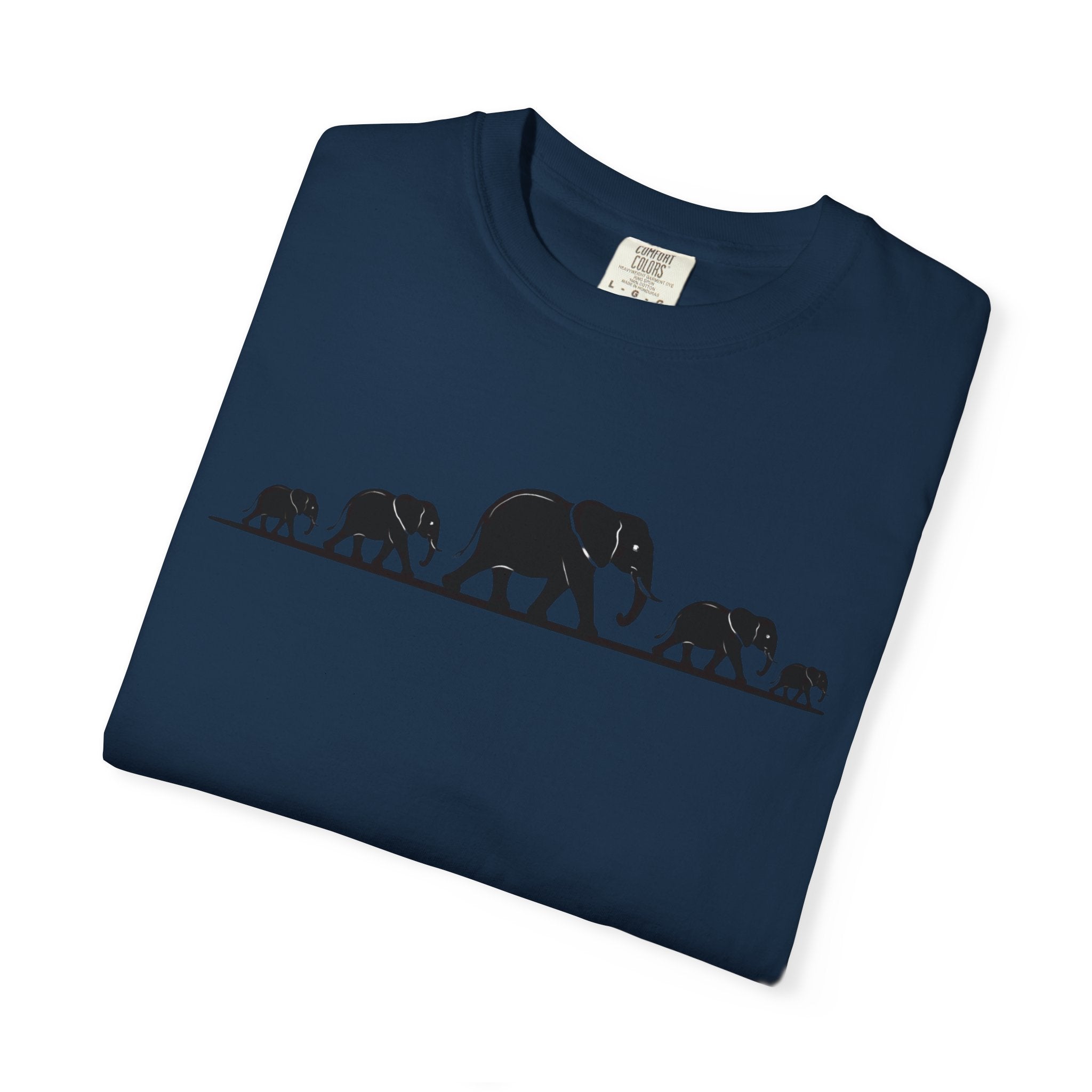 Walking Elephants silhouettes
