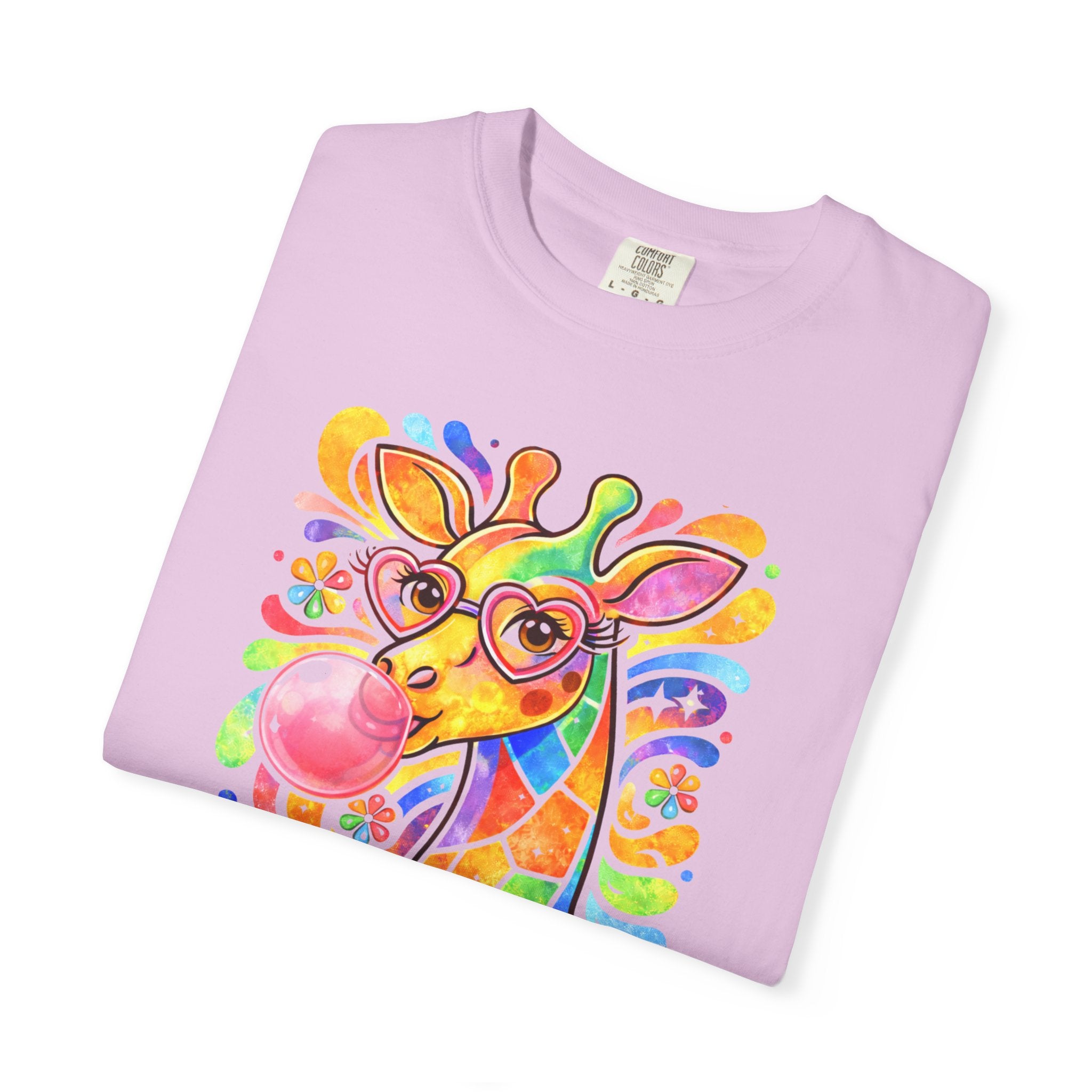 Colorful Bubblegum Giraffe T-Shirt