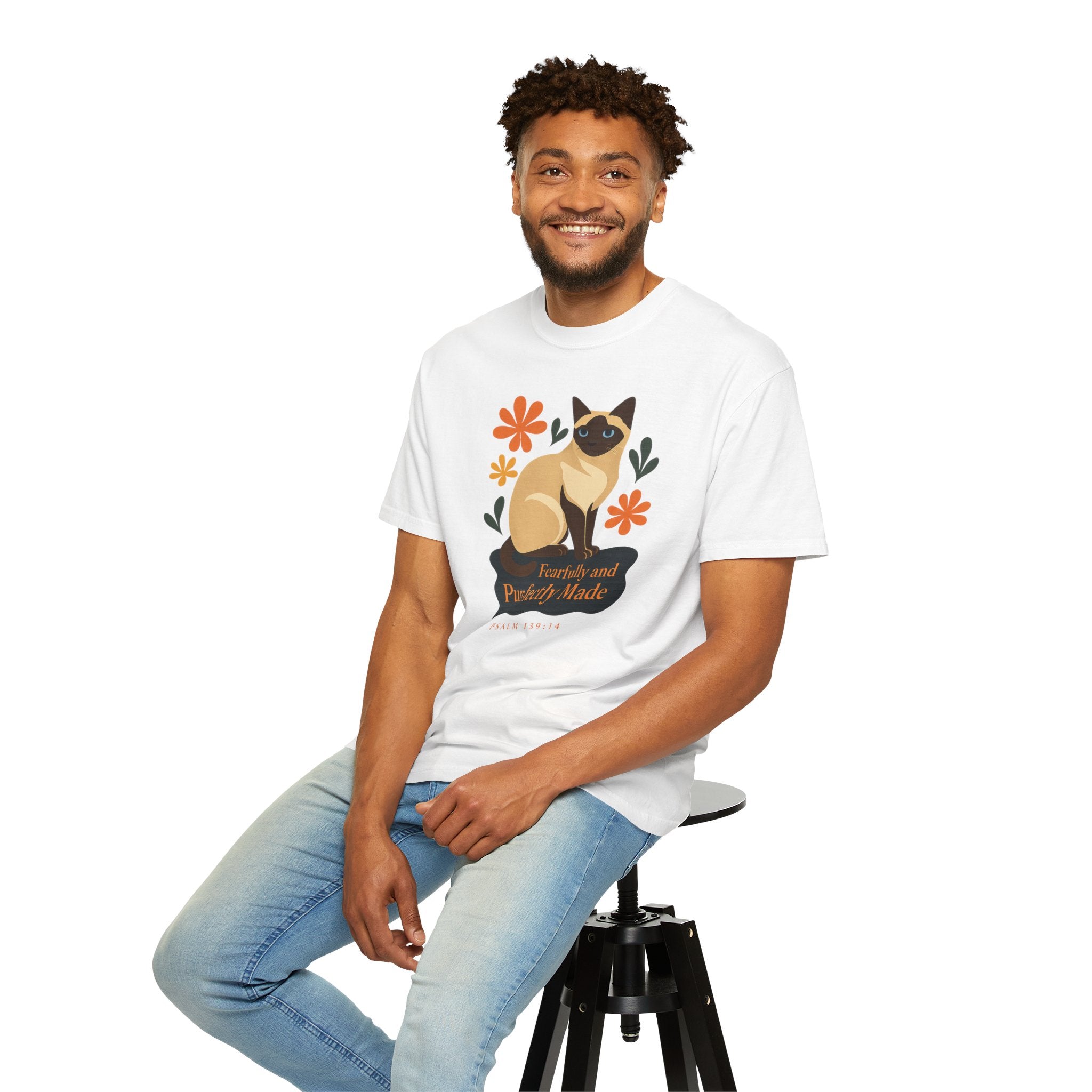 Fearfully and Purr-fectly Made™ Siamese Cat Tee
