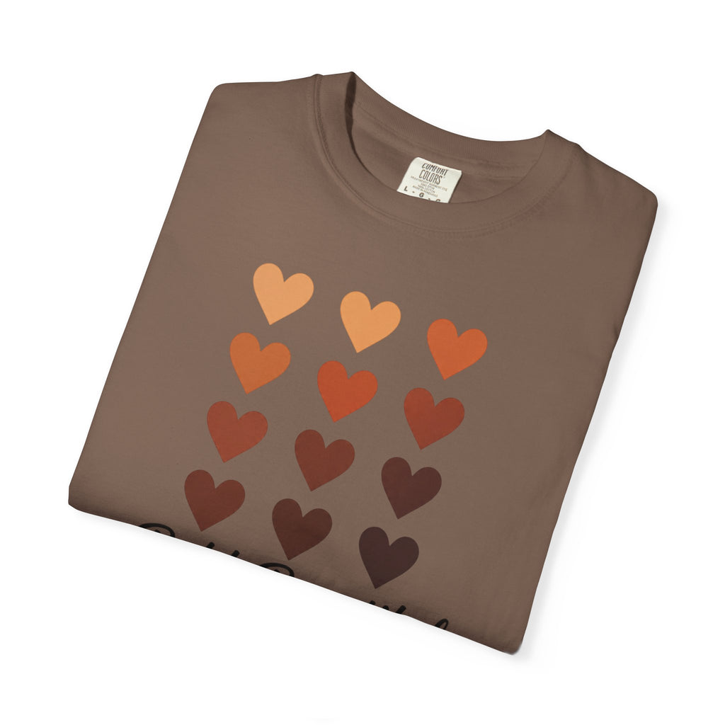 Bold Beautiful Melanin Hearts Tee