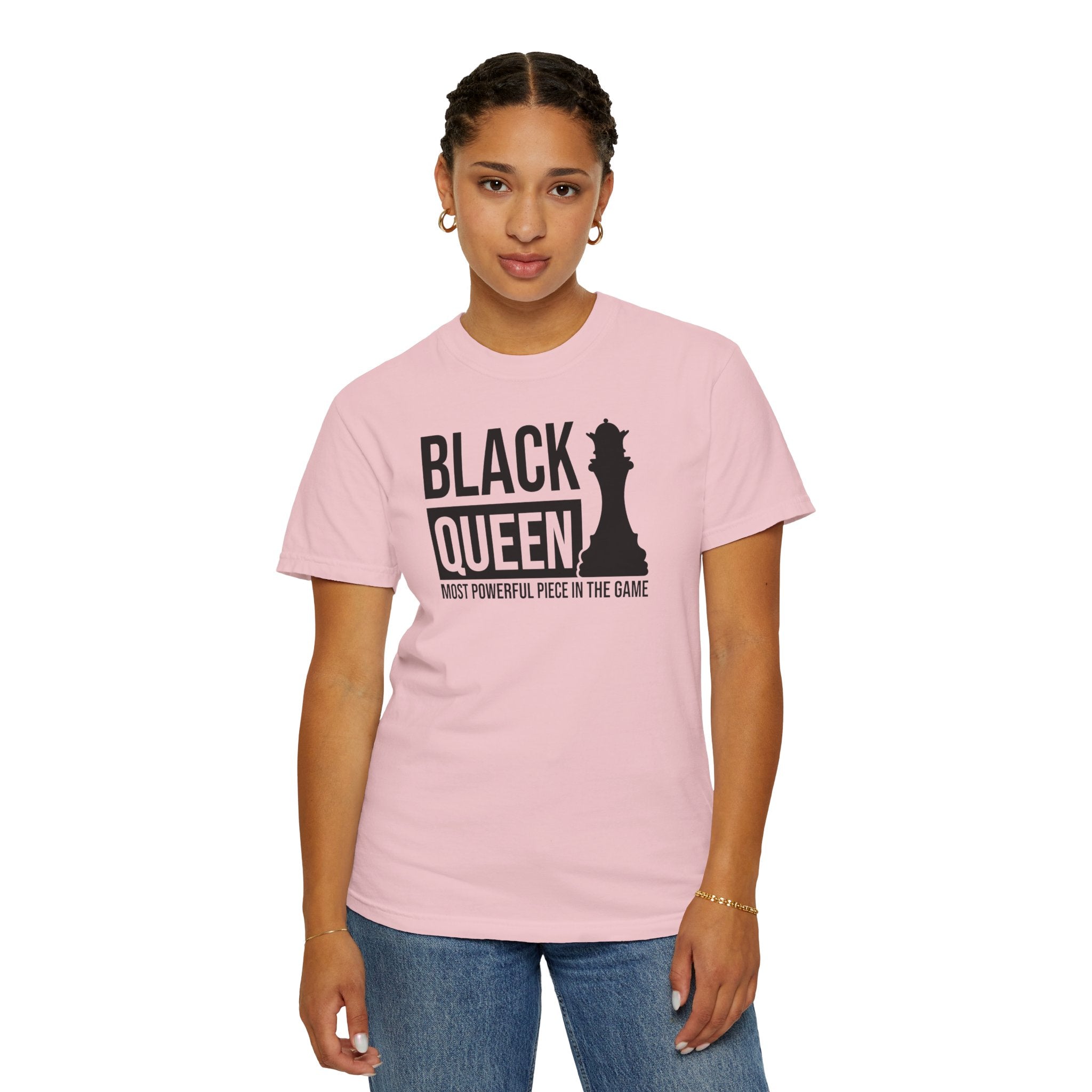 Black Queen T-Shirt — "Most Powerful Piece in the Game" Chess-Inspired Tee