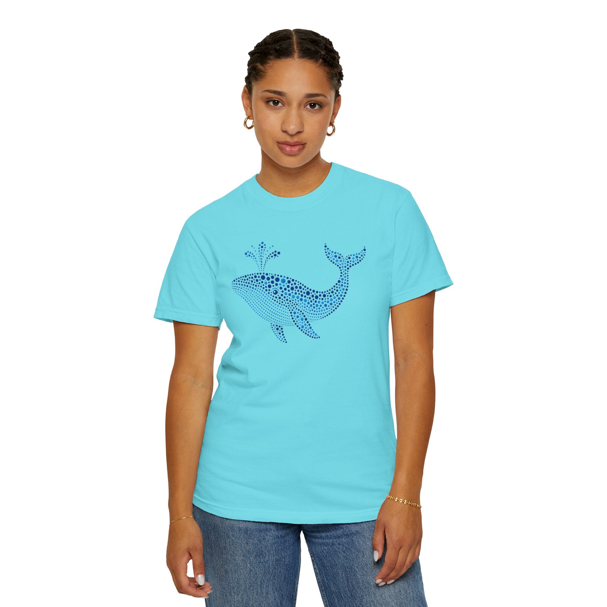 Blue Horizon Whale™ | Coastal Summer Graphic Tee