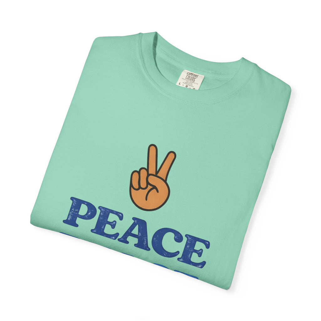 Peace Peace Peace T-Shirt — Retro Peace Sign Graphic Tee