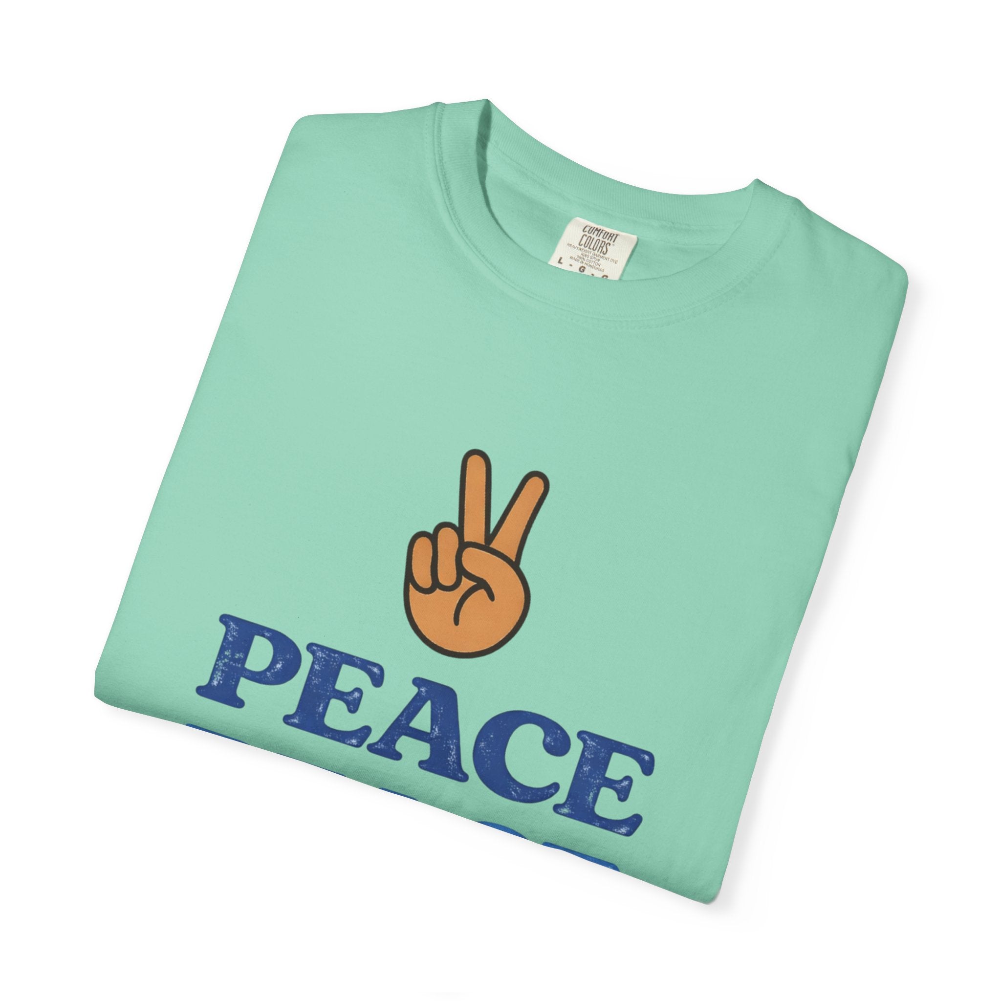 Peace Peace Peace T-Shirt — Retro Peace Sign Graphic Tee