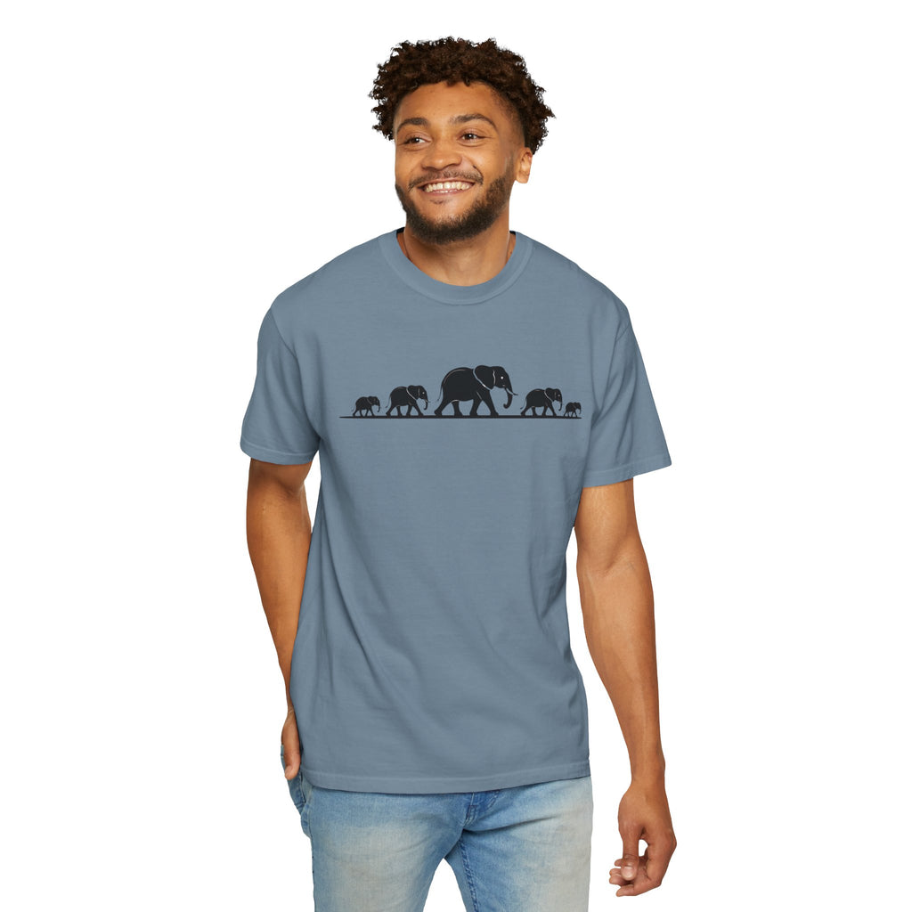 Walking Elephants silhouettes