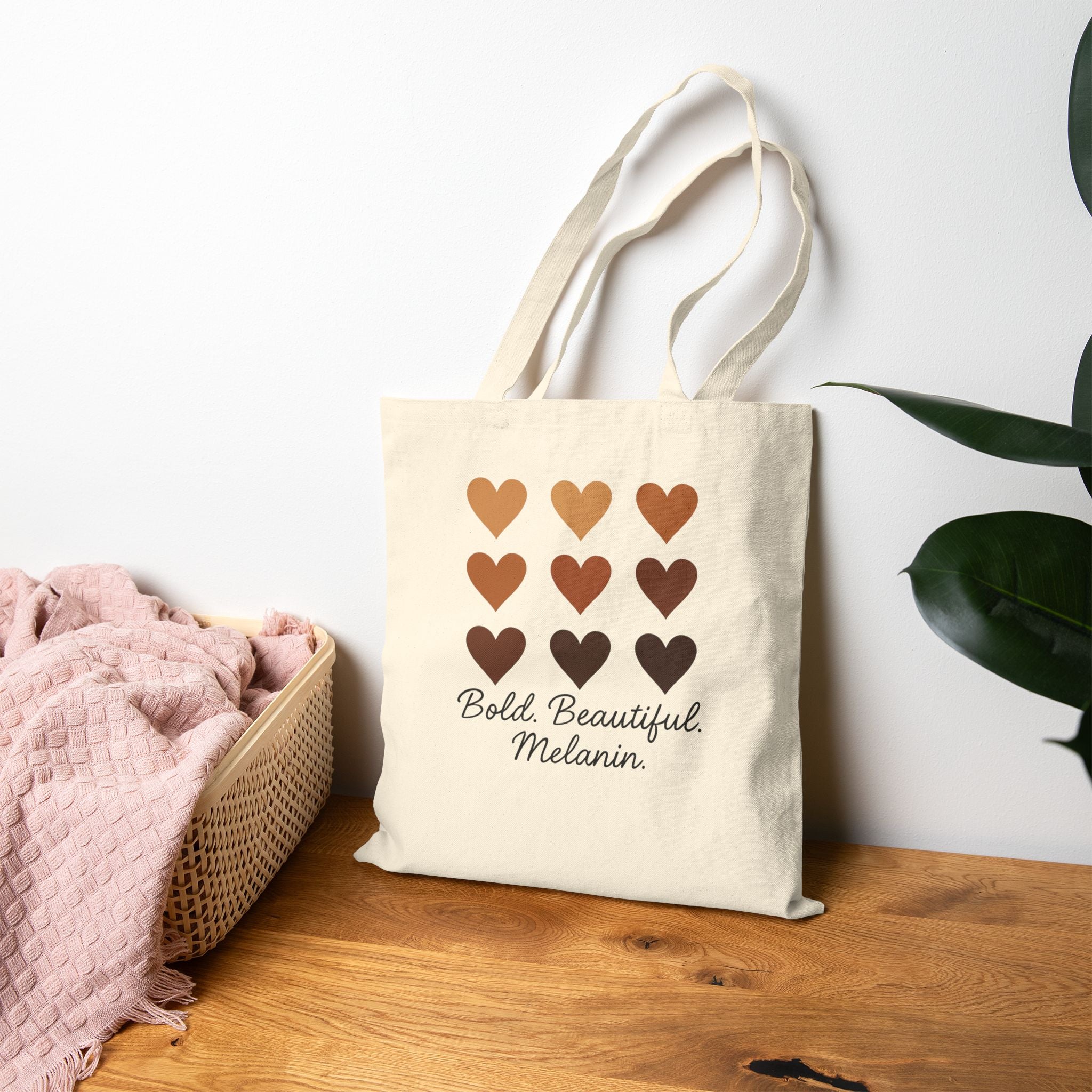 Bold. Beautiful. Melanin. Tote Bag