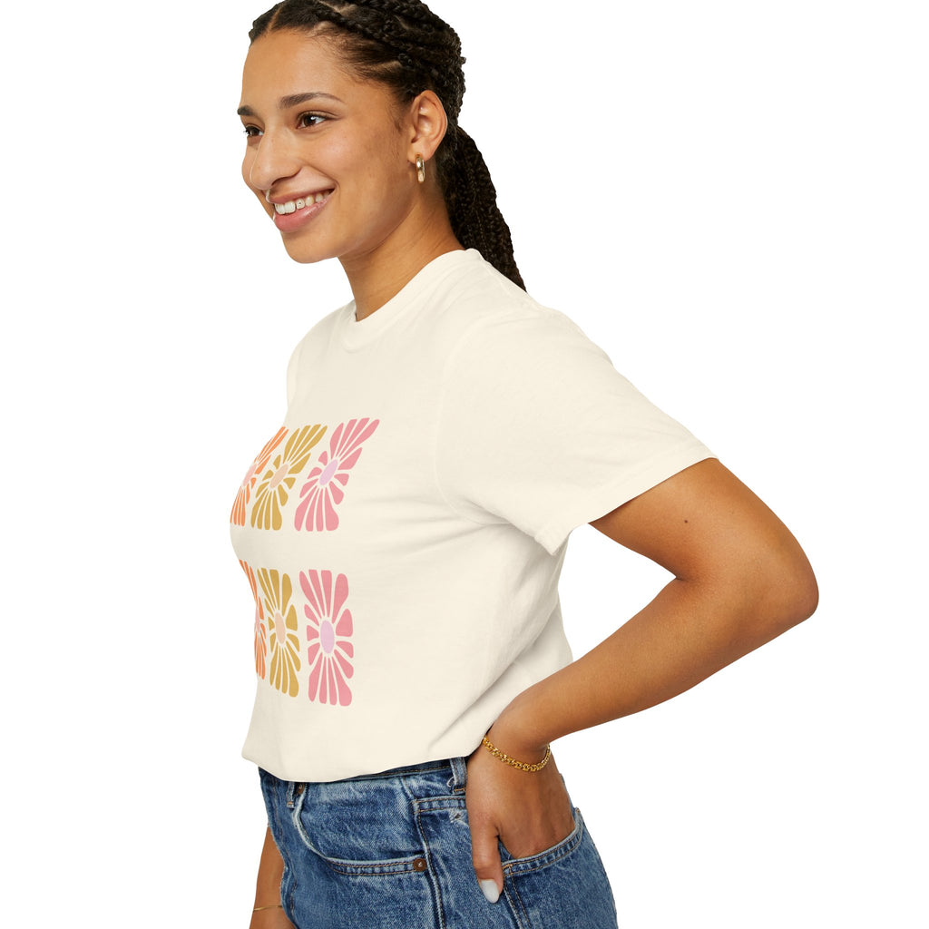 Retro Bloom Grid Tee
