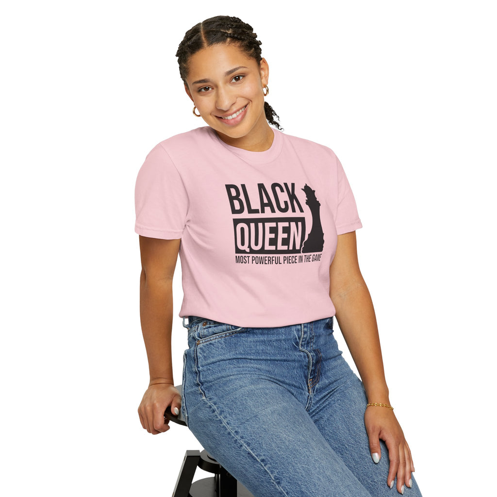 Black Queen T-Shirt — "Most Powerful Piece in the Game" Chess-Inspired Tee