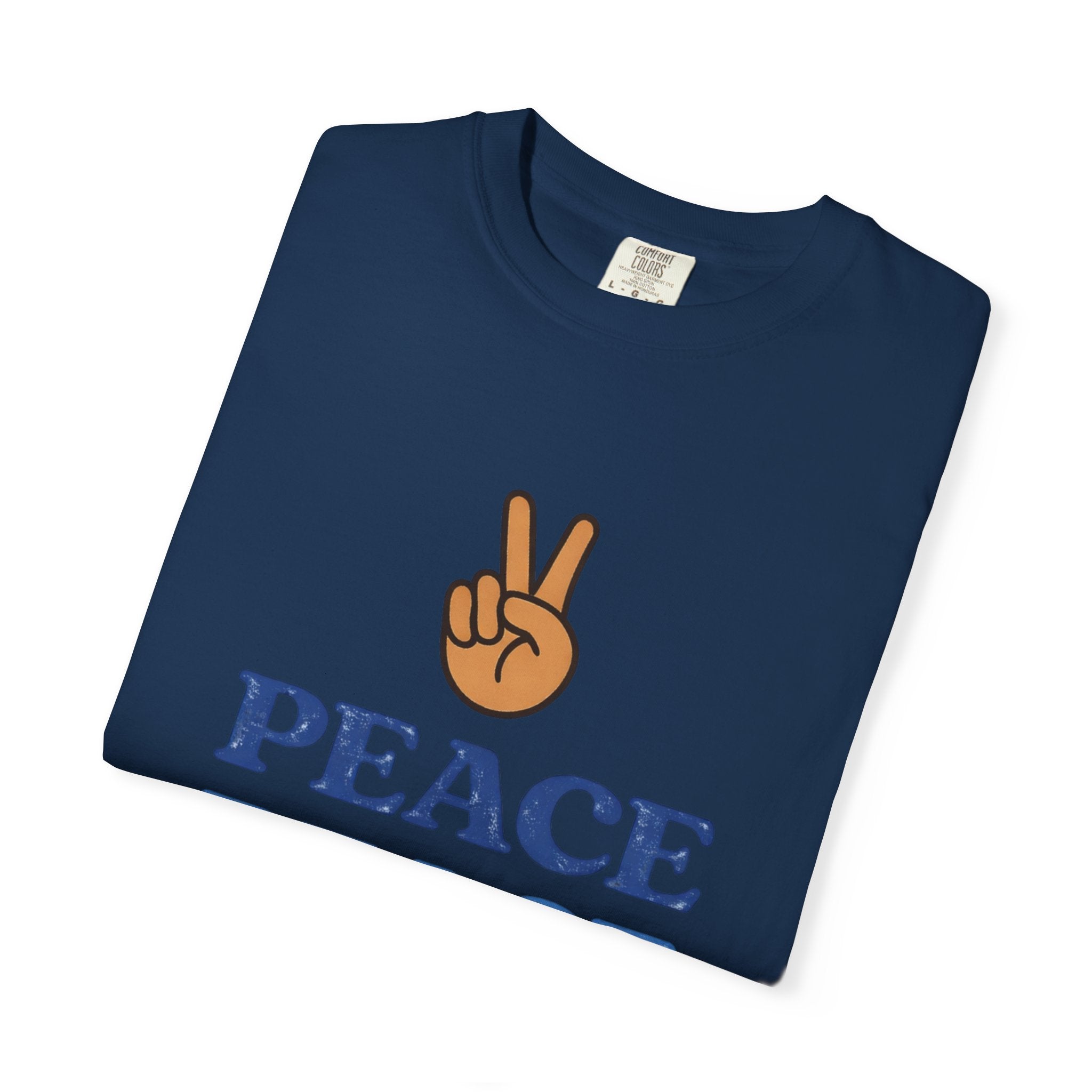 Peace Peace Peace T-Shirt — Retro Peace Sign Graphic Tee
